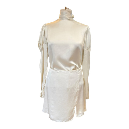 Harmur Cream Silk Top and Skirt - 8/10