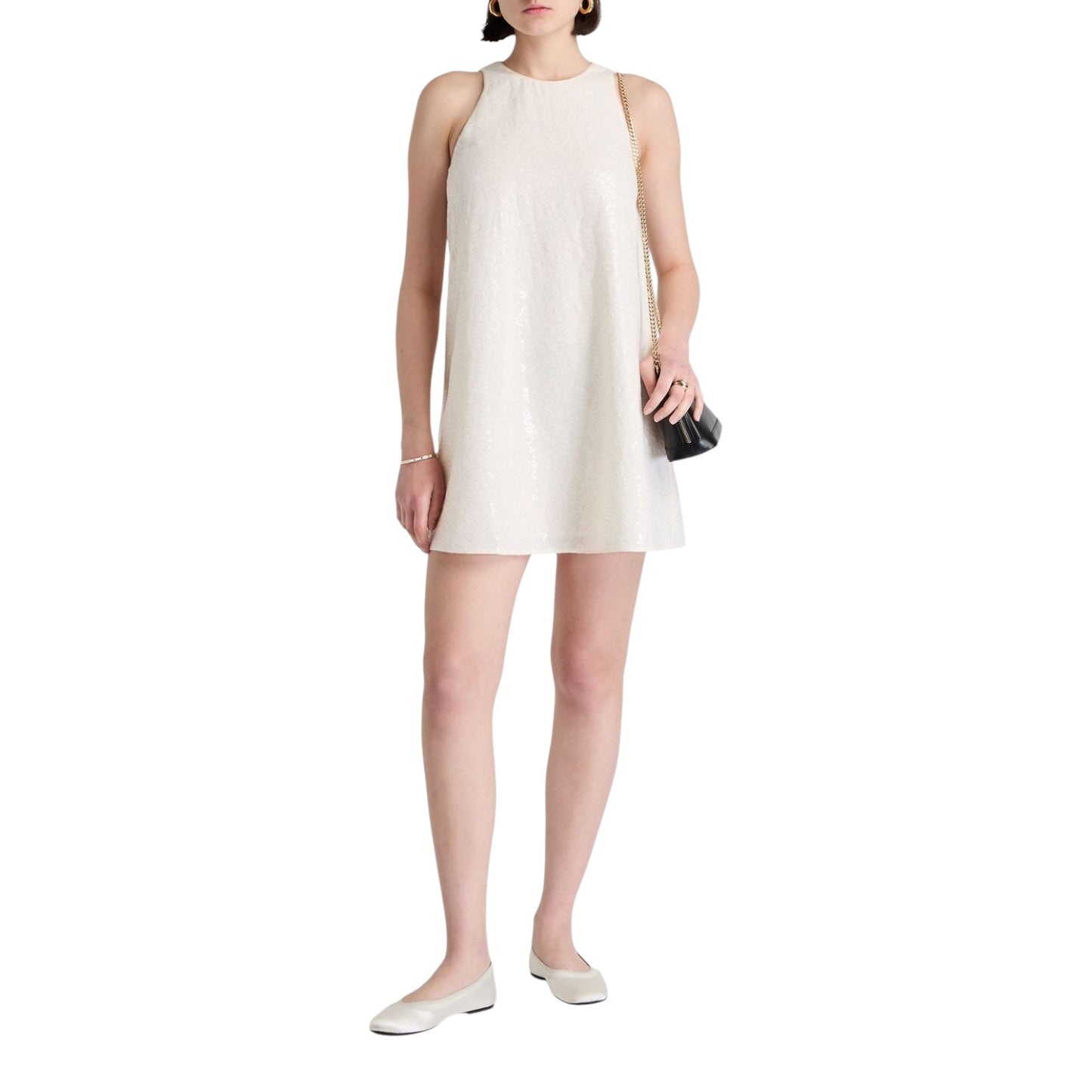 Claudie Pierlot Sequined Crepe Mini Dress - 12 - NEW