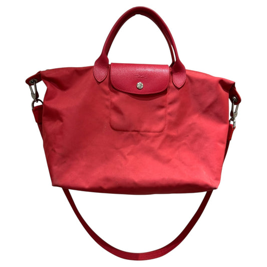 Longchamp Red Le Pliage Cross Body Bag