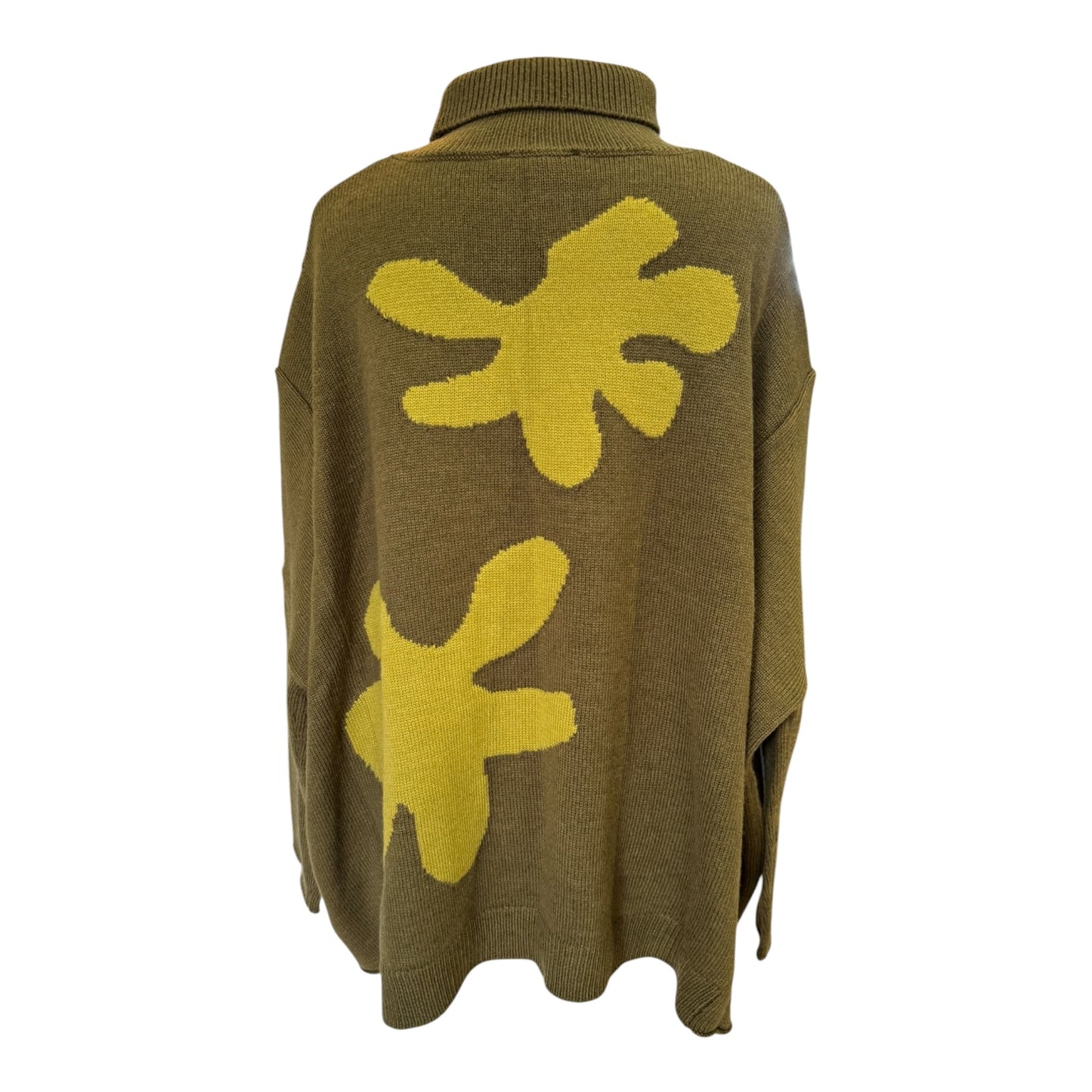 Tirelli Khaki Splatter Print Knit - 12/14