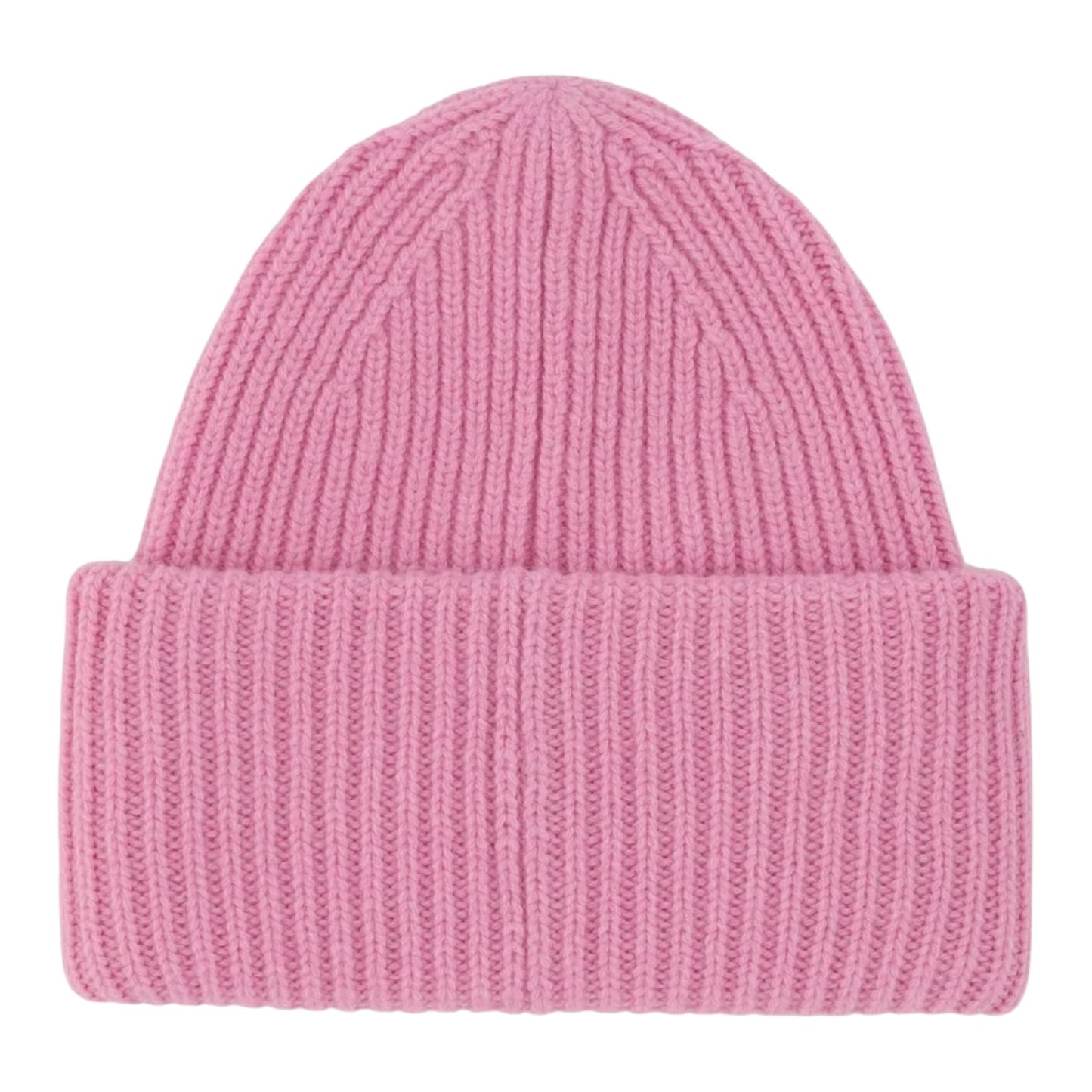 Acne Studios Pink Face Logo Wool Beanie