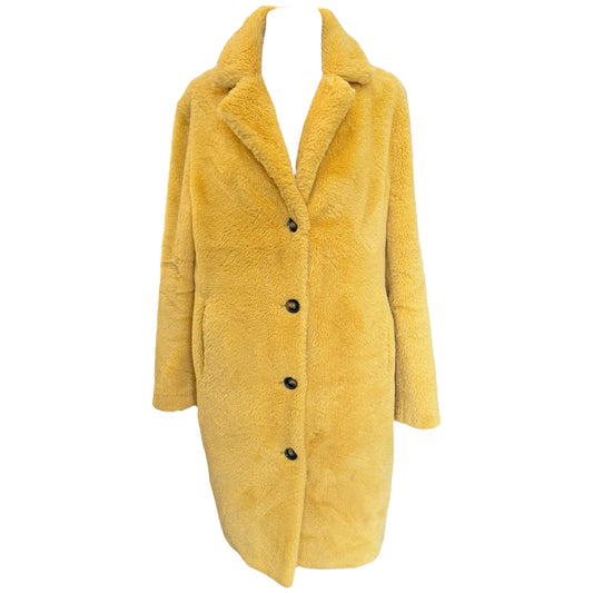 Oakwood Yellow Faux Fur Coat - 10