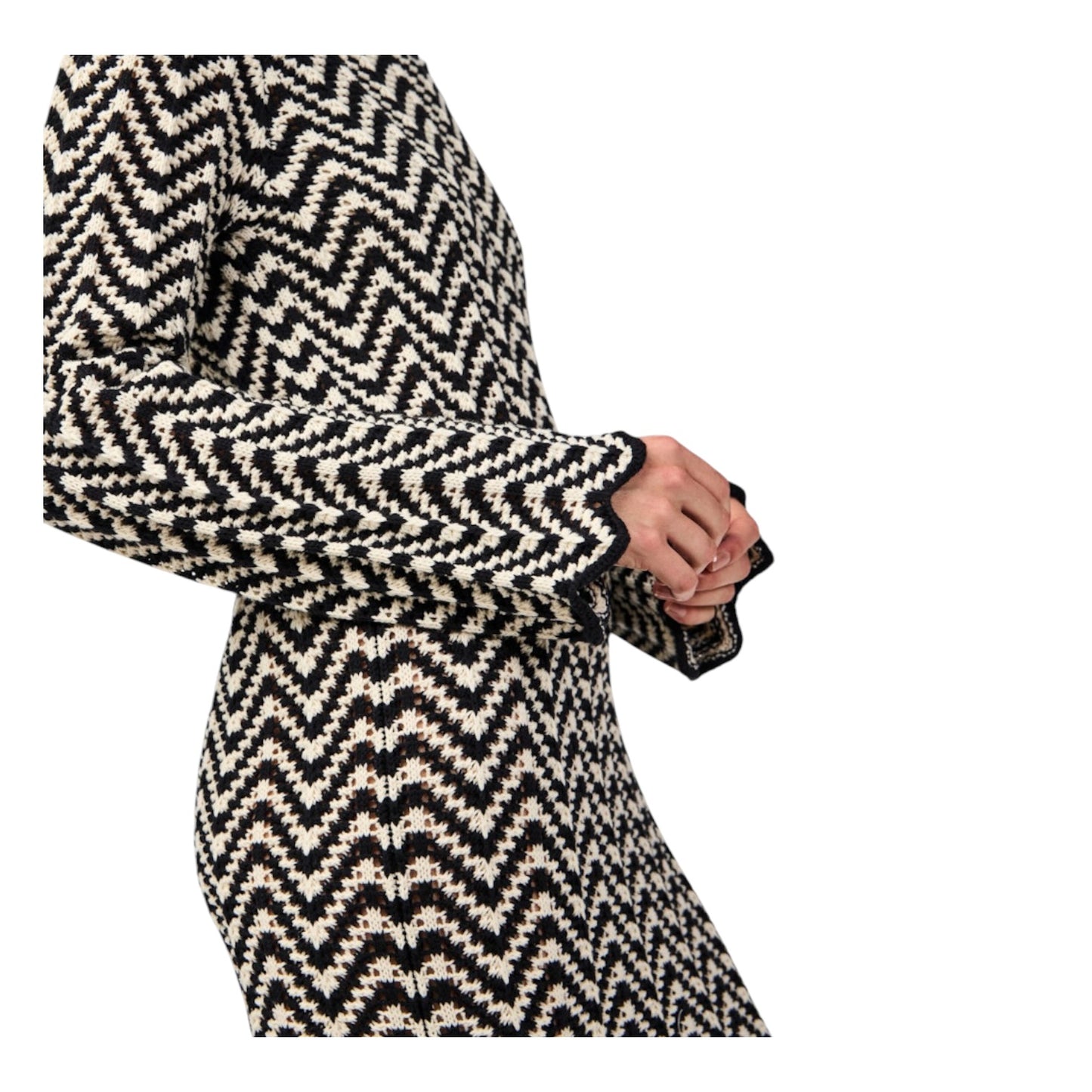 YAS Whiz Long Sleeve Maxi Knit Dress - 12 - NEW