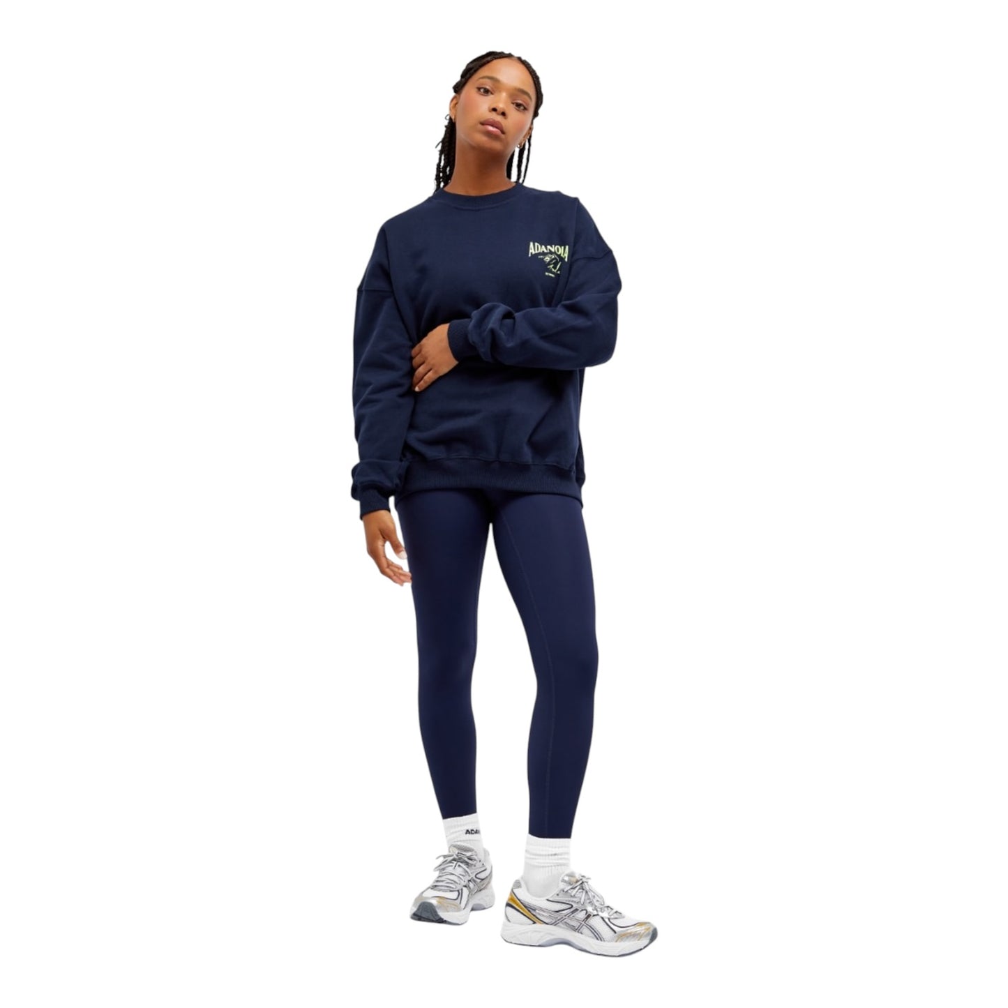 Adanola Oversized Sweater in Navy Blue - 10/12