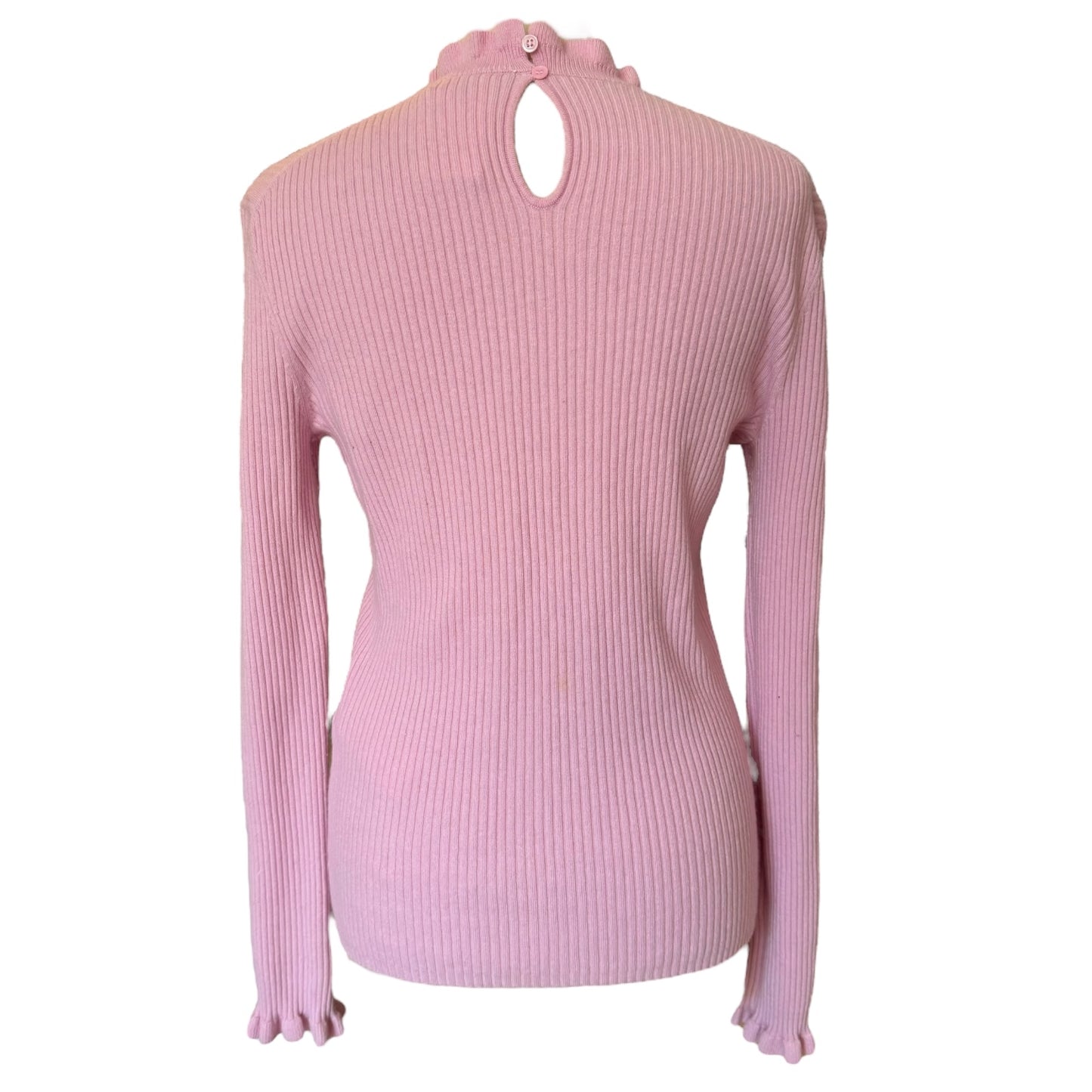 Maje Pale Pink Frill Jumper - 12