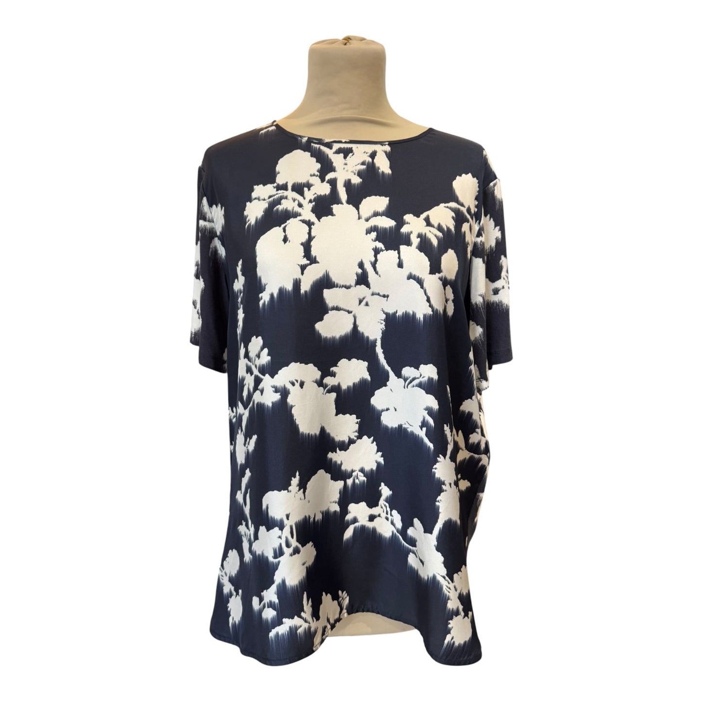 Max Mara Leisure Navy Silk Front Top - 12