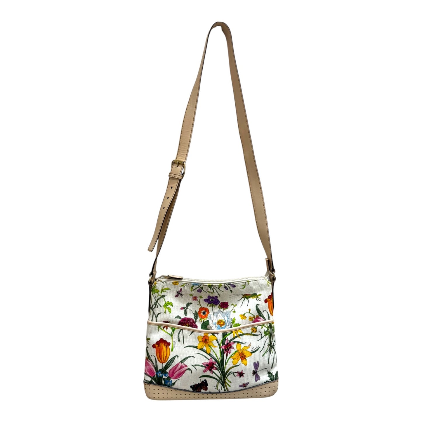Gucci Floral Messenger Cross Body Bag