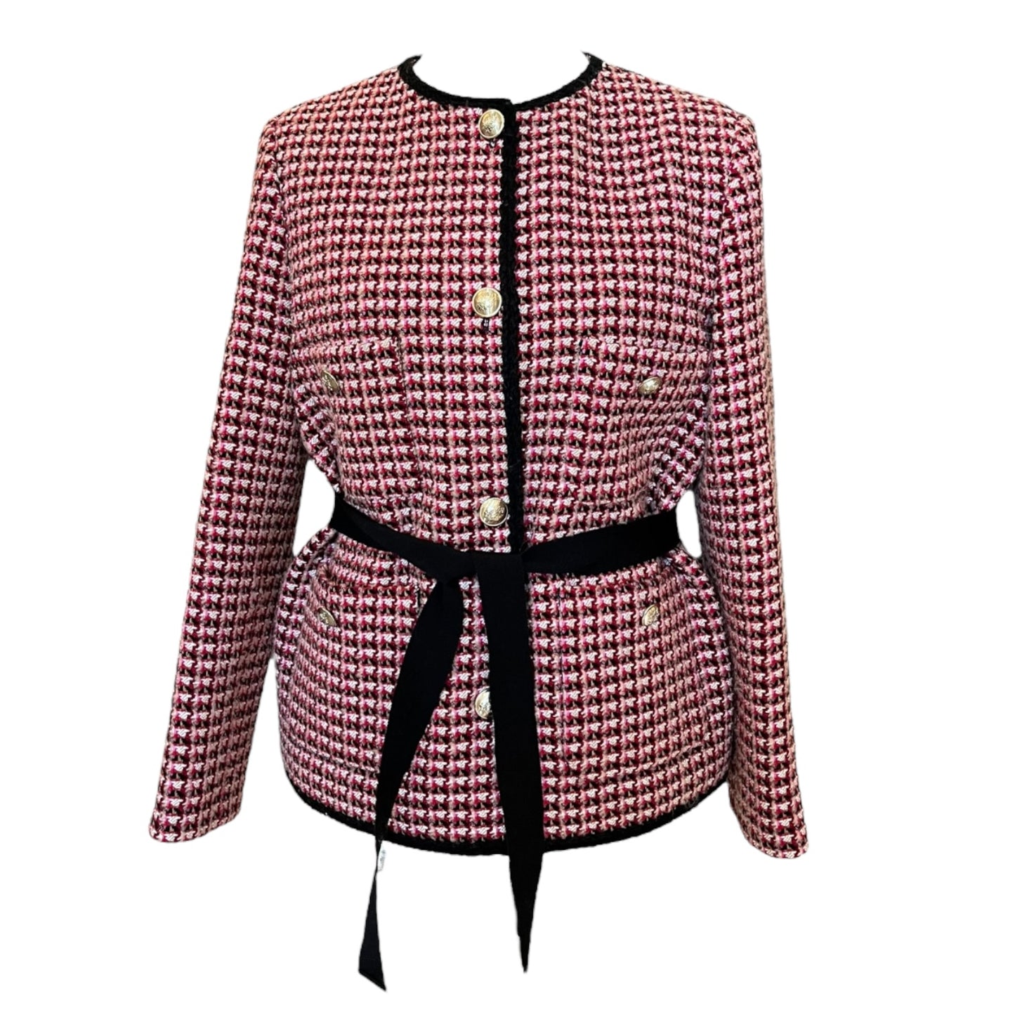 Maje Red Tweed Jacket - 12