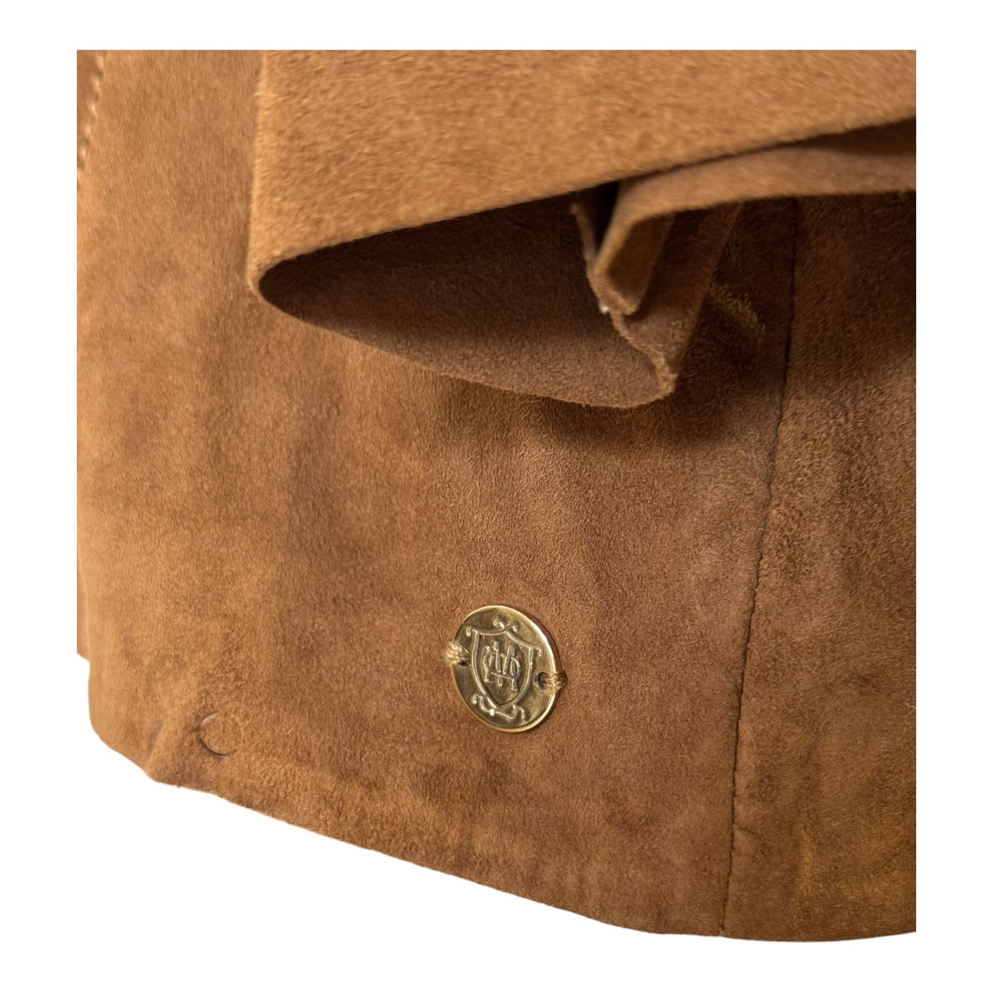 Massimo Dutti Tan Suede Jacket - 12/14
