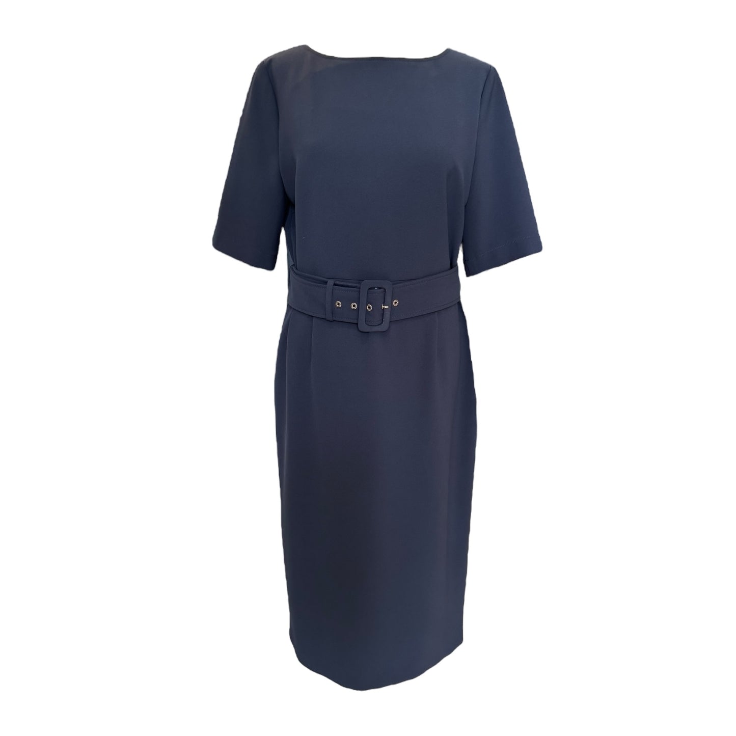 Dries Van Noten Blue and Black Jacquard Dress - 10/12