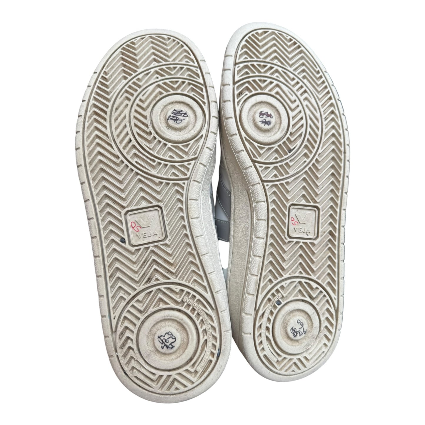 Veja V-12 Trainers White Oxford Grey and Pink Sari - 40/7