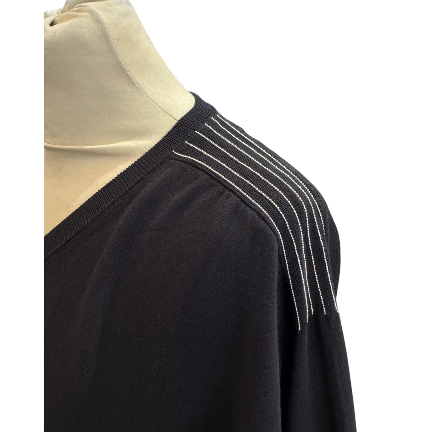 Peserico Navy Sparkle Shoulder Jumper - 10