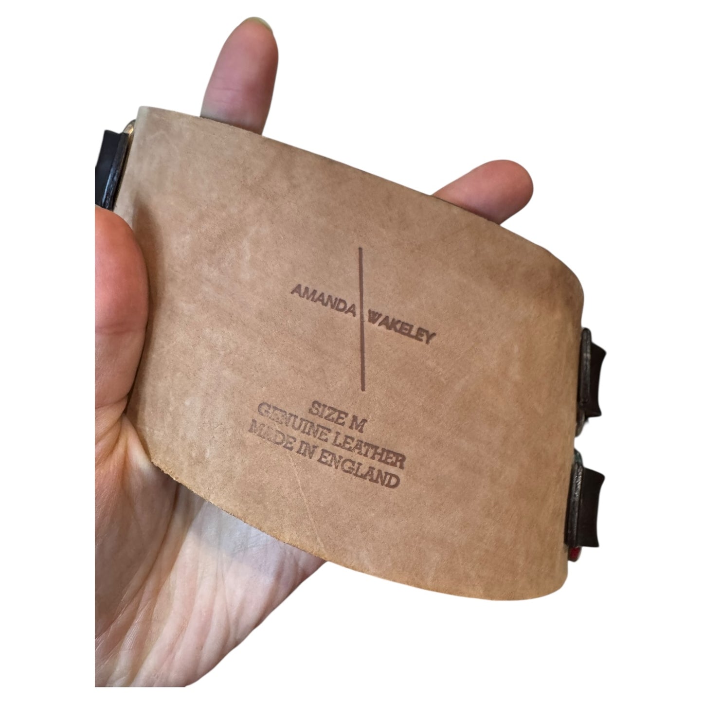 Amanda Wakeley Brown and Silver Belt - M