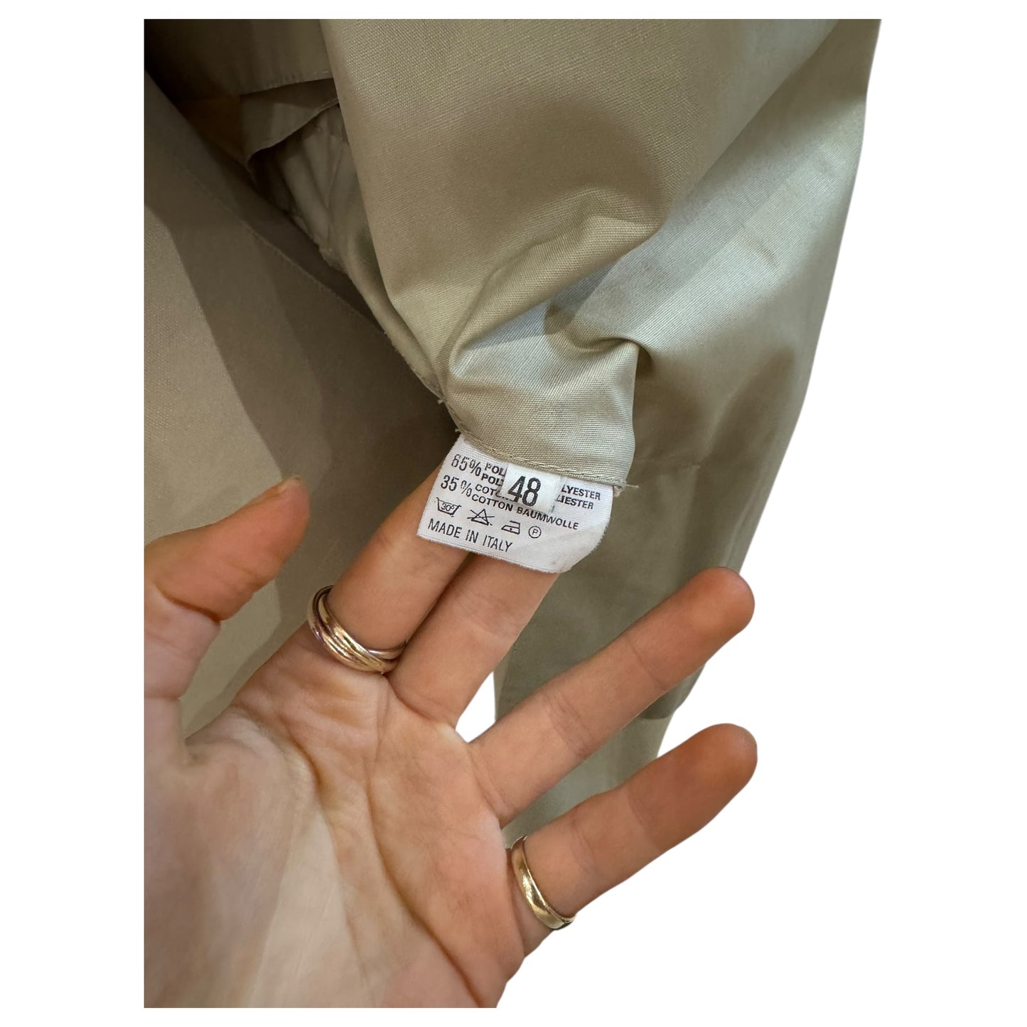 Cacharel CC Customised Trench in Beige and Pink - 8/10