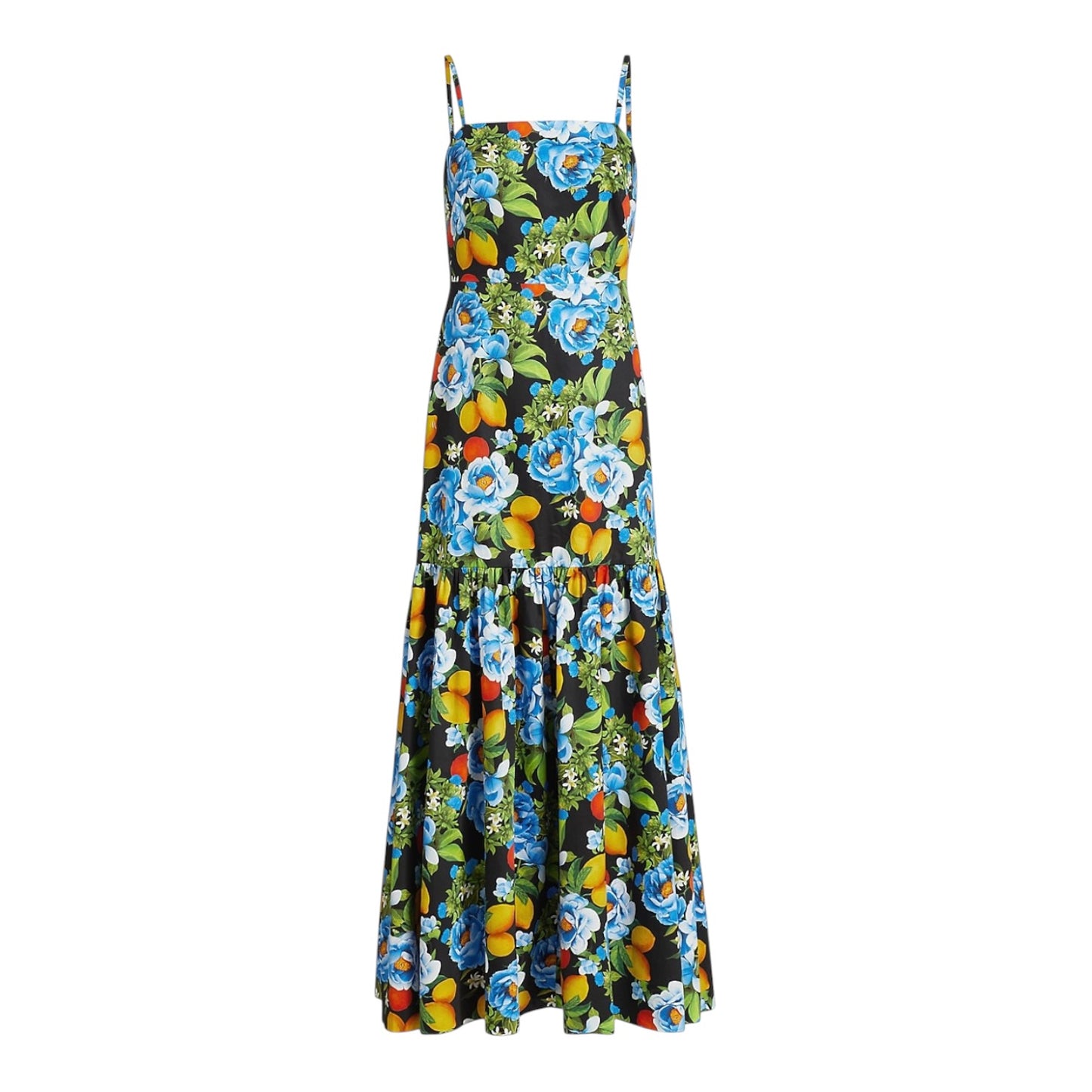Borgo de Nor Peonia Print Cotton Maxi Dress - 10