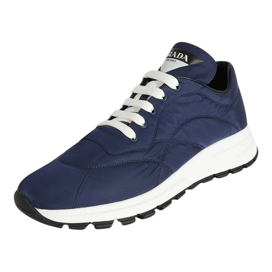 Prada Prax 01 Navy White Trainers - 38/5