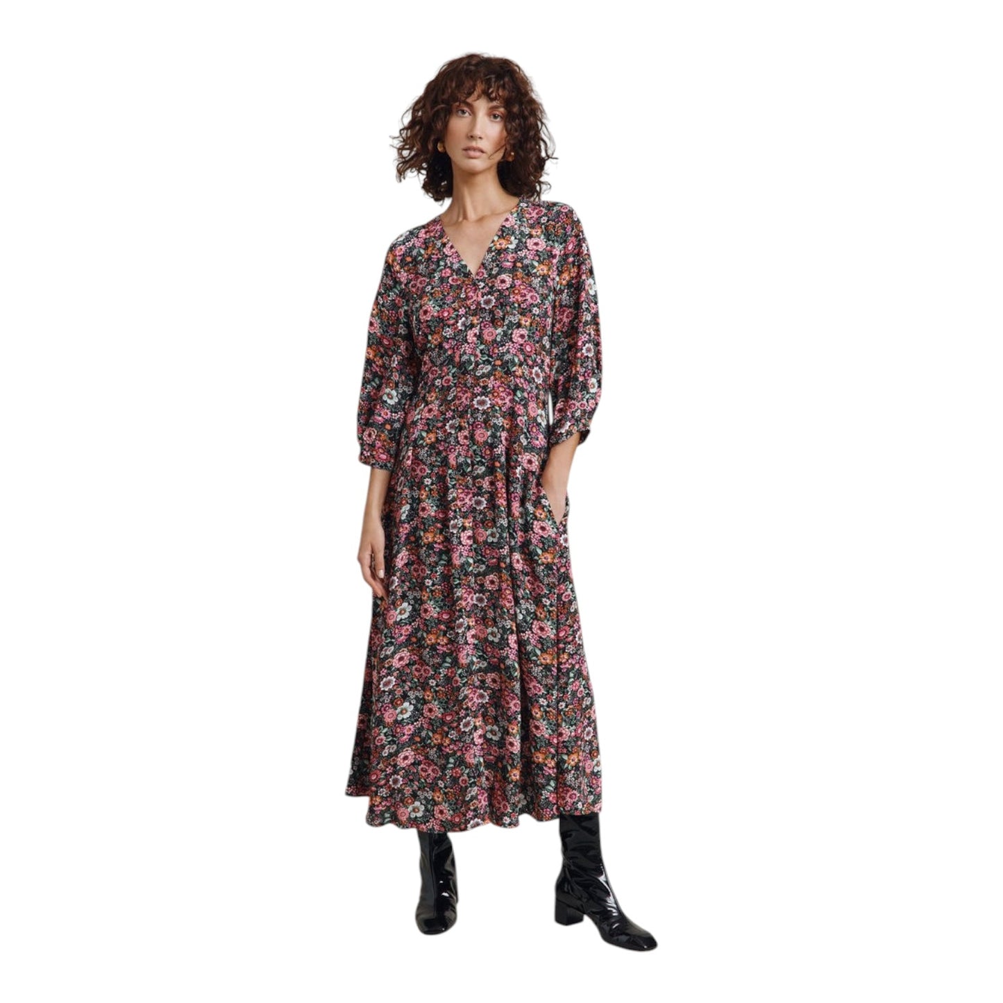 Ghost Fleur Wildflowers Print Maxi Dress - 10