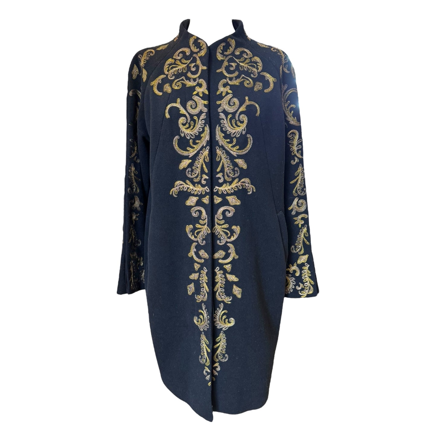 Day Birger et Mikkelsen Black Gold Brocade Coat - 10