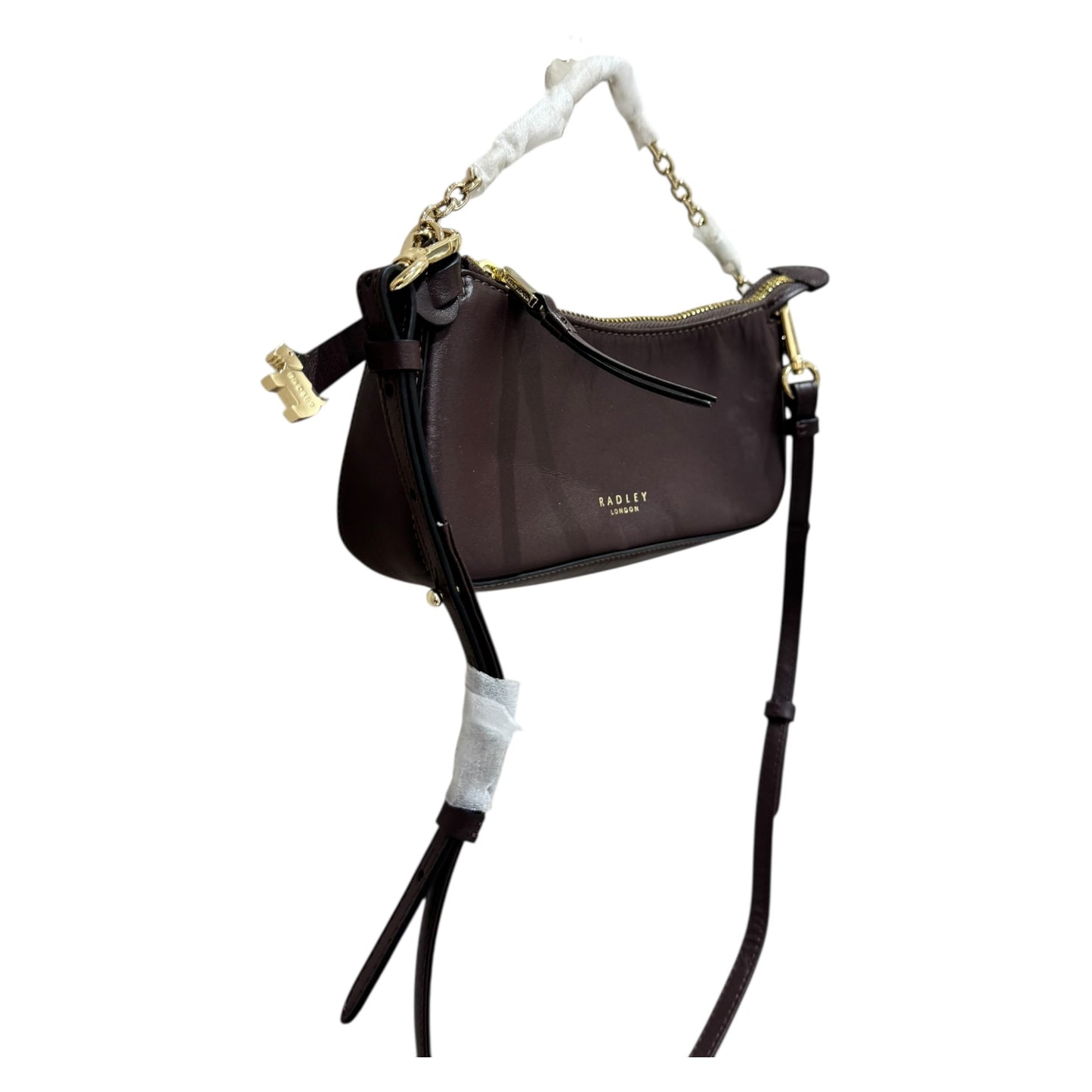 Radley Mini Satchel Bag in Dark Brown - NEW