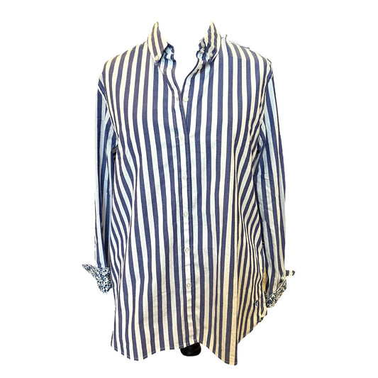 NEW Crew Clothing Blue and White Stripe Shirt