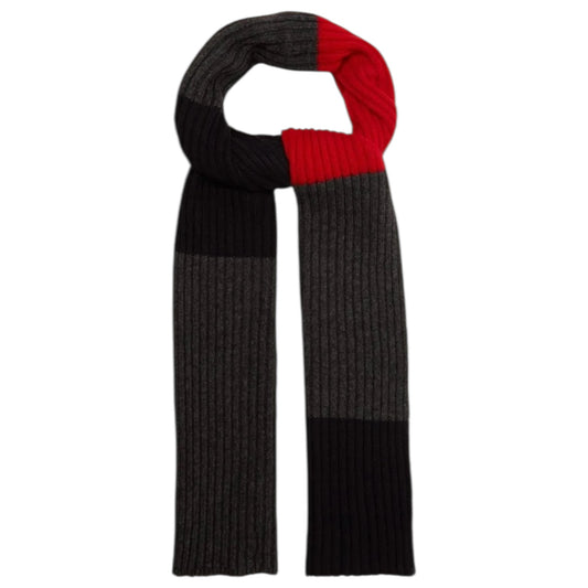 Weekend Max Mara Black Grey and Red Scarf