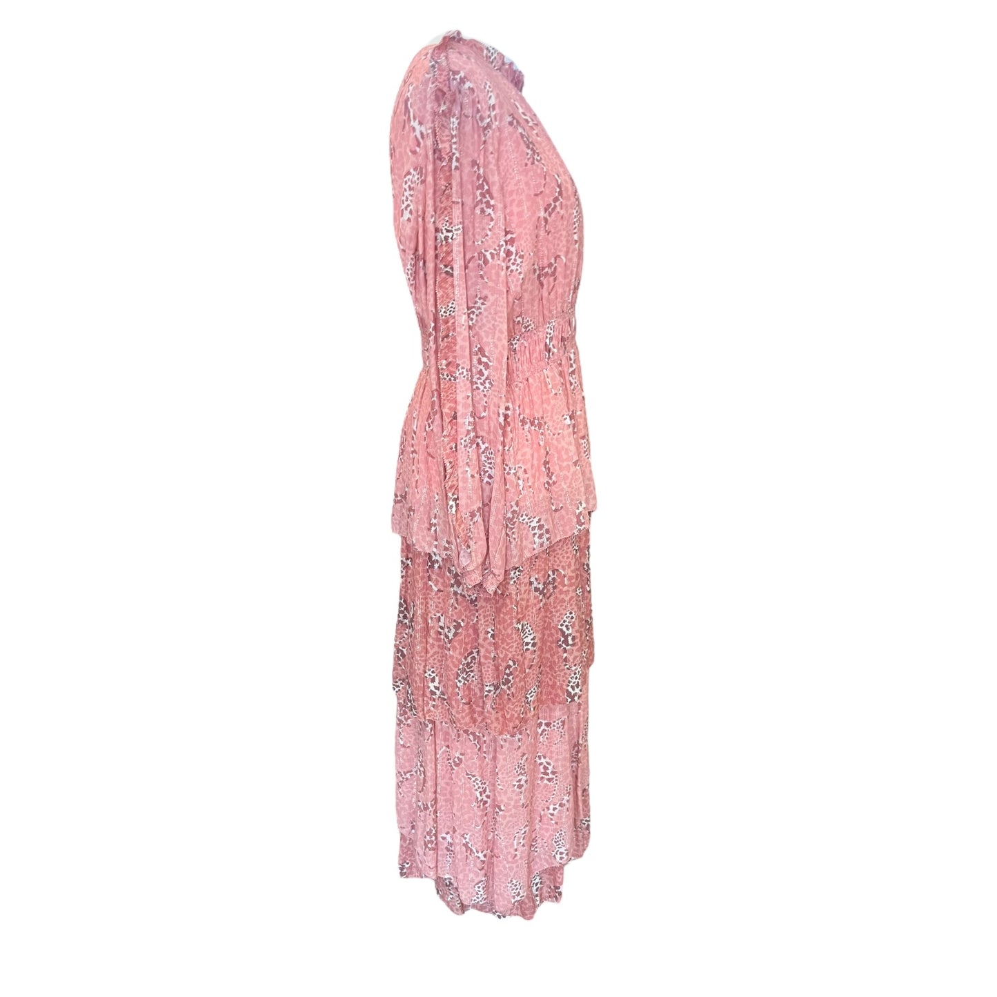 Marc Cain Peach Patterned Dress - 14