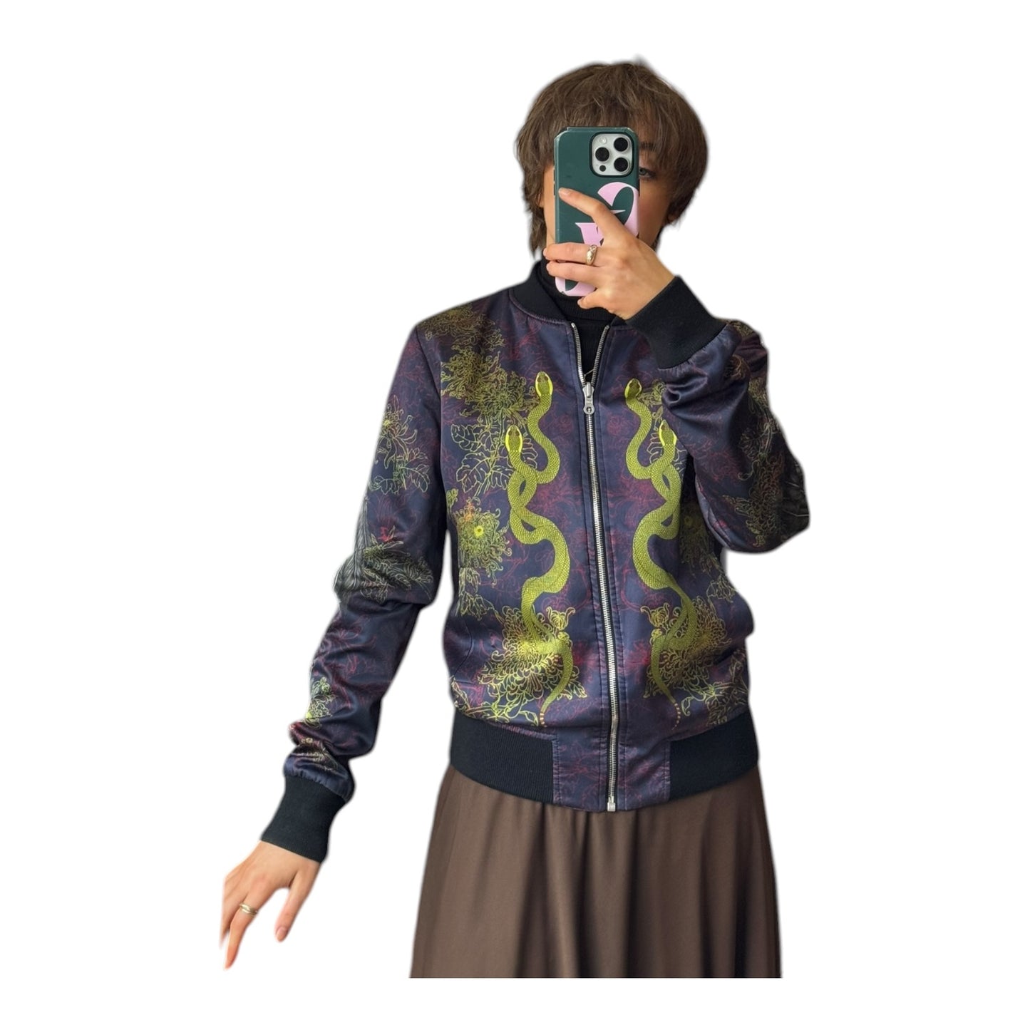 Eadach by Sara O'Neill Morrigan Reversible Unisex Bomber Jacket - 8