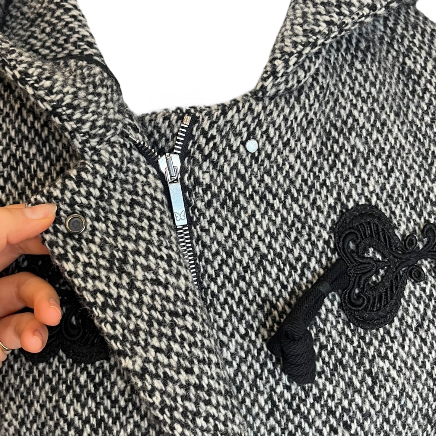 Weekend Max Mara Black Tweed Coat