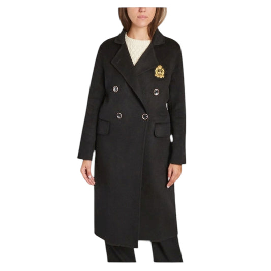 Five Black Wool Coat with Gold Badge - 12
