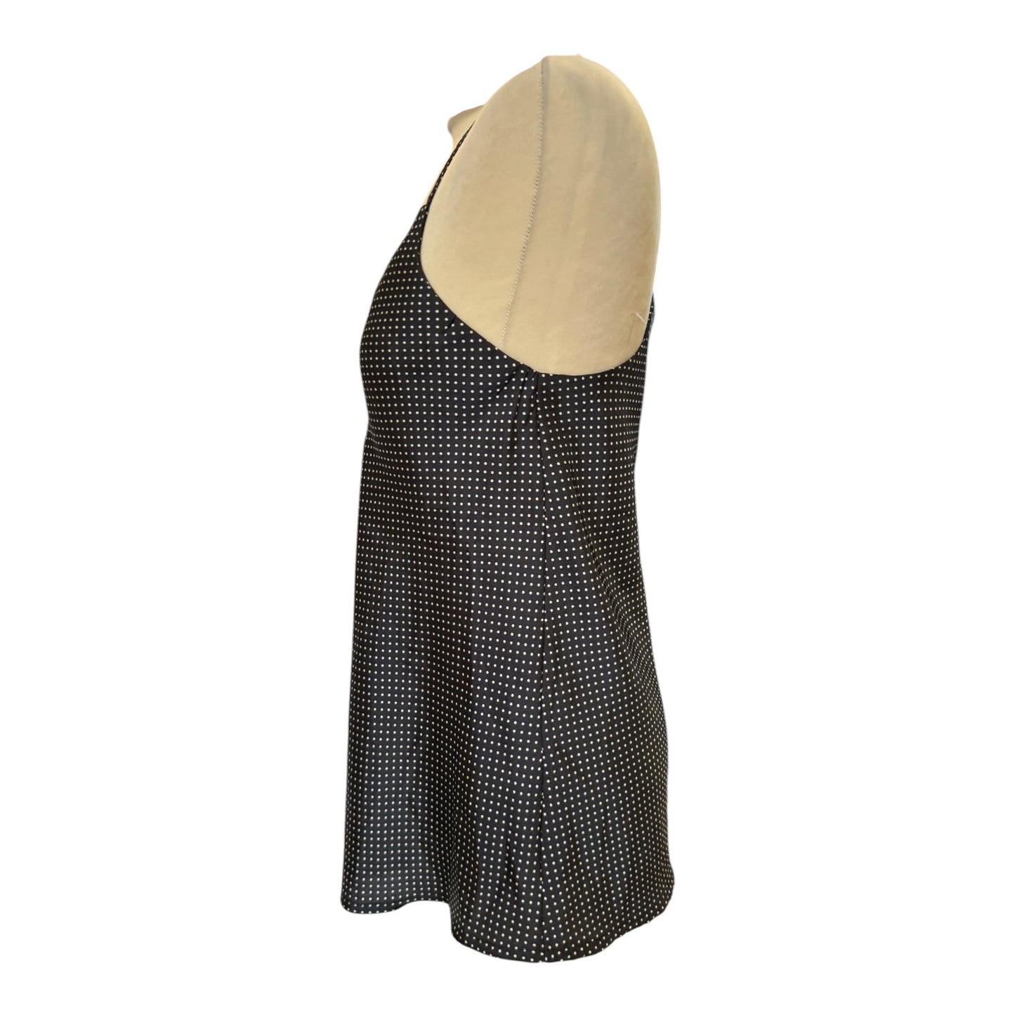 Kate L'Altramoda Black Polka Dot Racer Vest - 8/10
