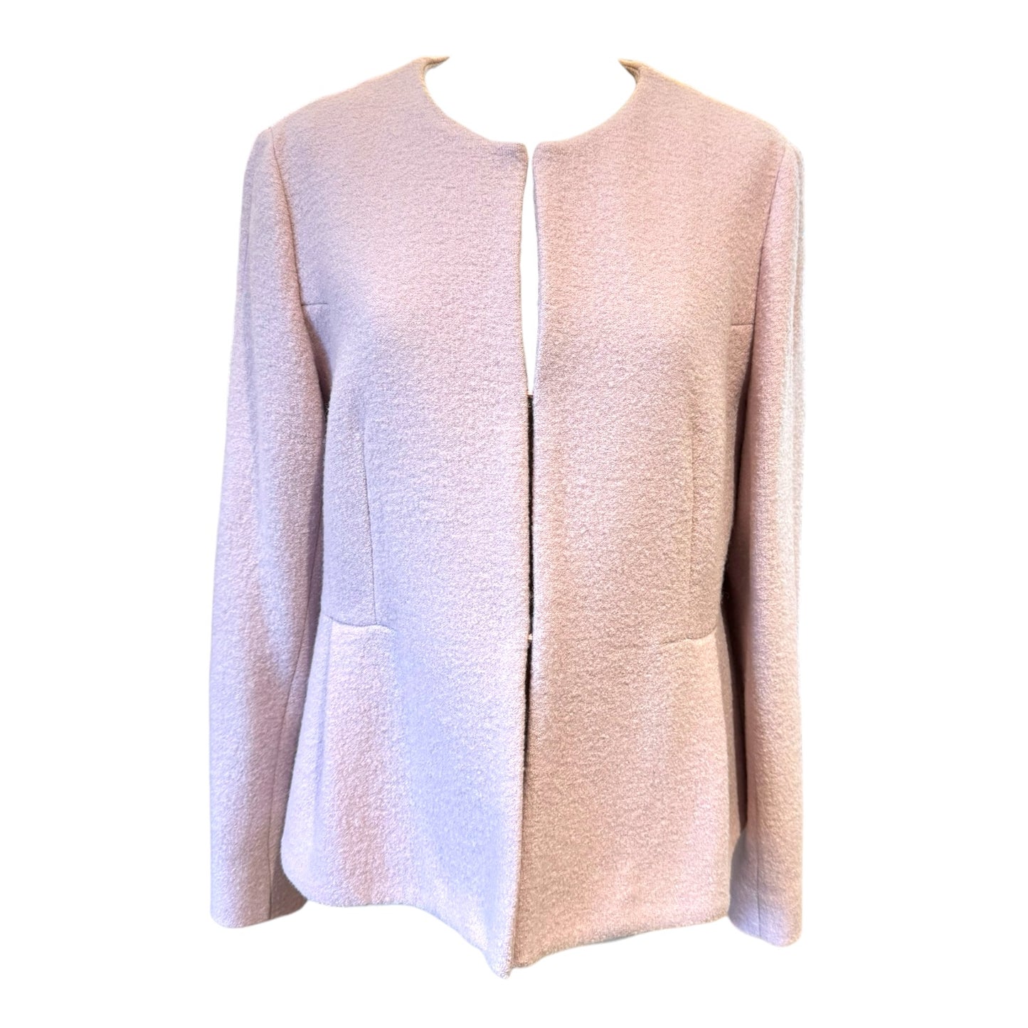 Massimo Dutti Pink Wool Boucle Jacket - 14