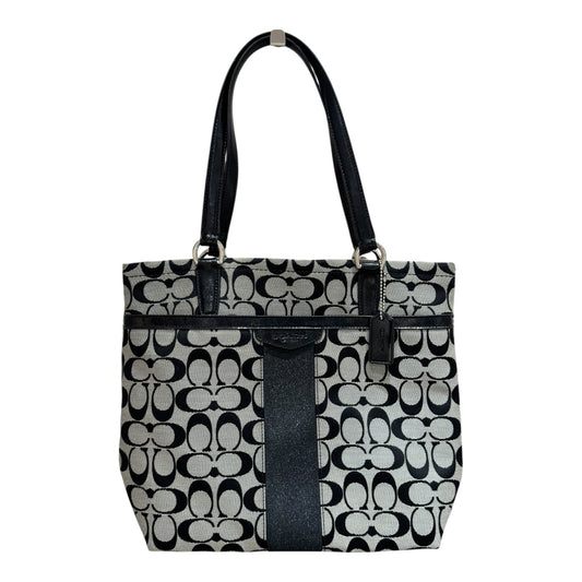 Coach Black Logo Gallery Tote Bag  F28504
