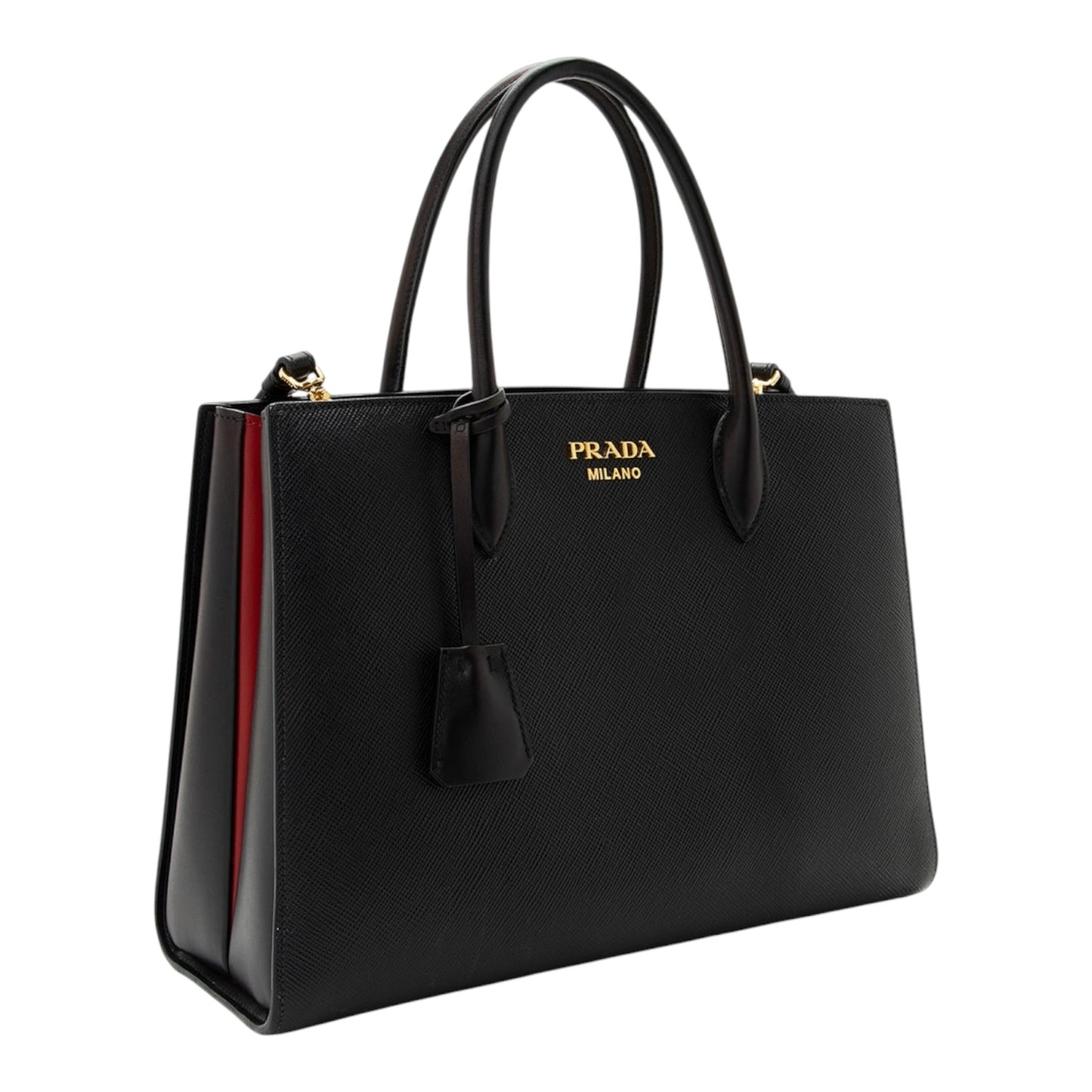 Prada Saffiano Cuir City Bibliotheque Large Tote