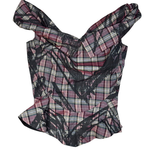 Vivienne Westwood Burgundy Check Top - 6