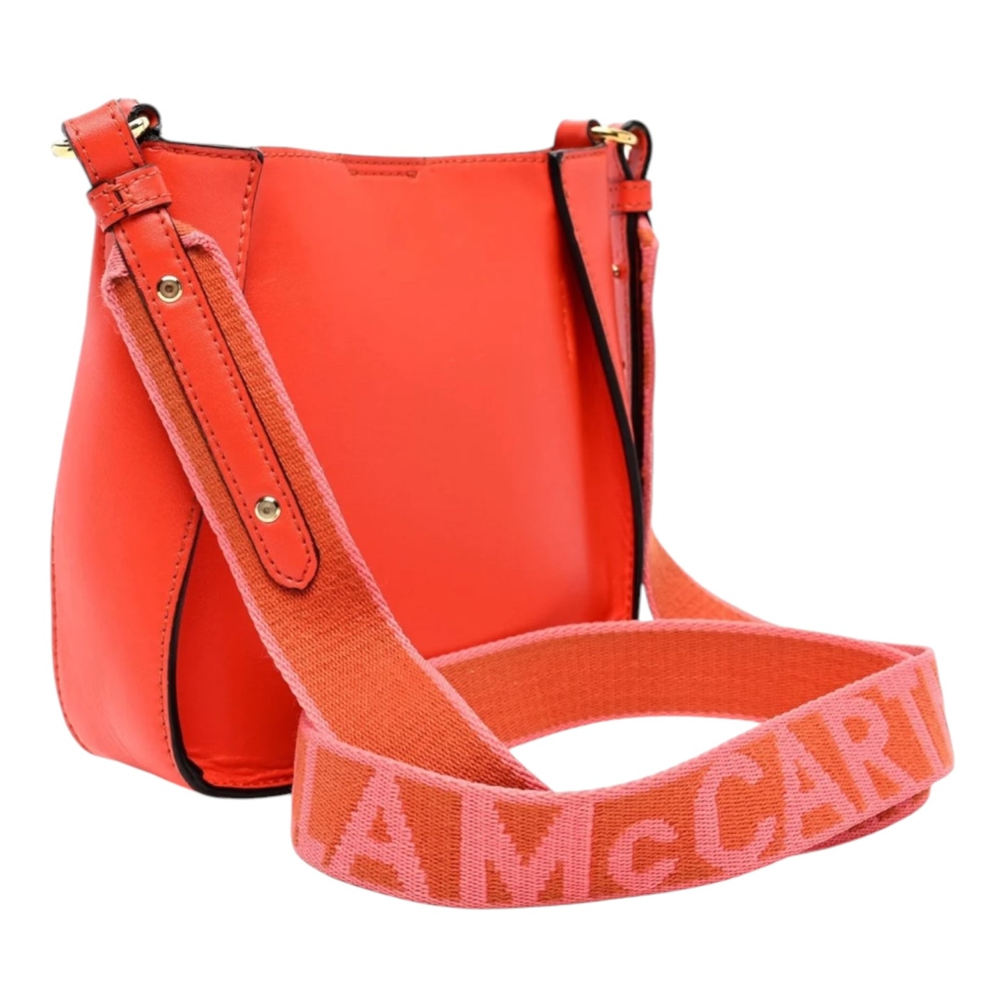 Stella McCartney Logo Mini Crossbody Orange