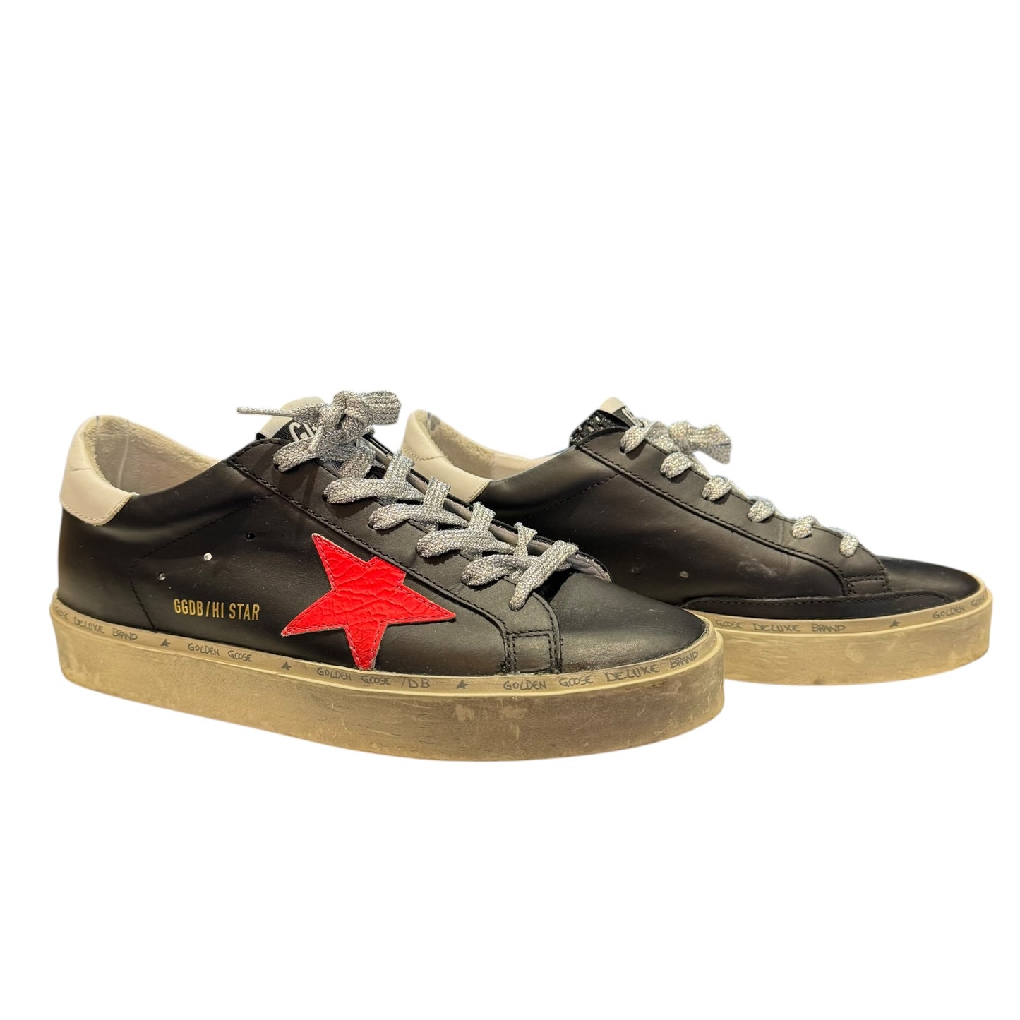 Golden Goose Black and Pink 'Hi Star' Trainers - 7