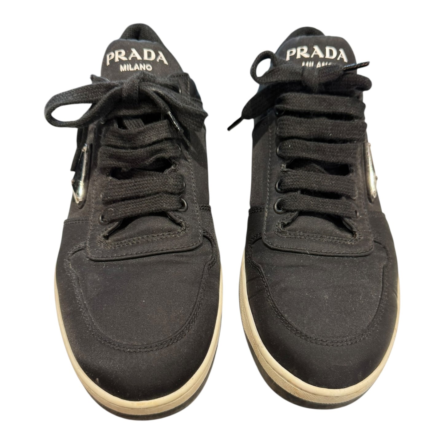 Prada Re-Nylon Black Low Top Sneaker - 39/6
