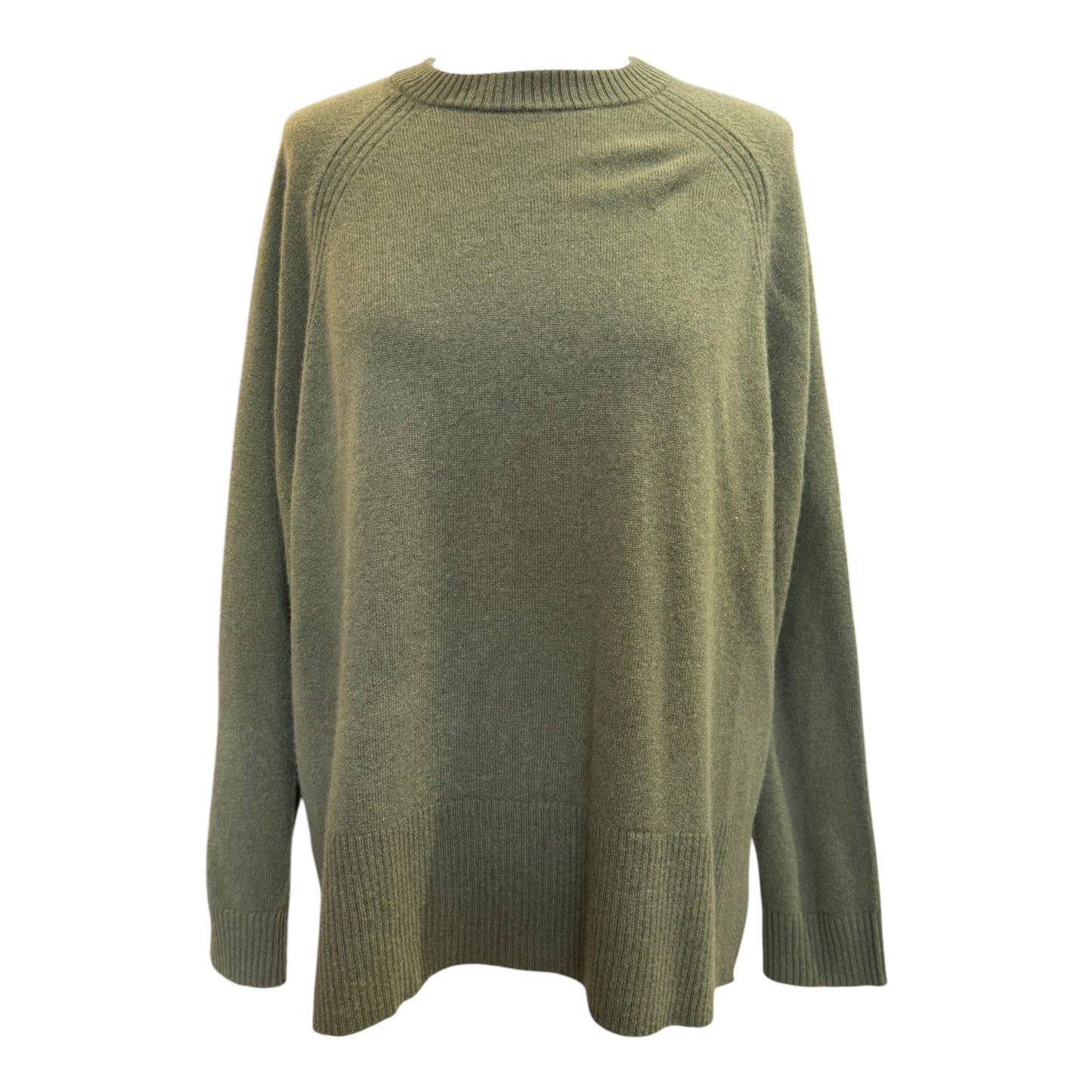 Whistles Khaki Ultimate Cashmere Crew Neck - 12