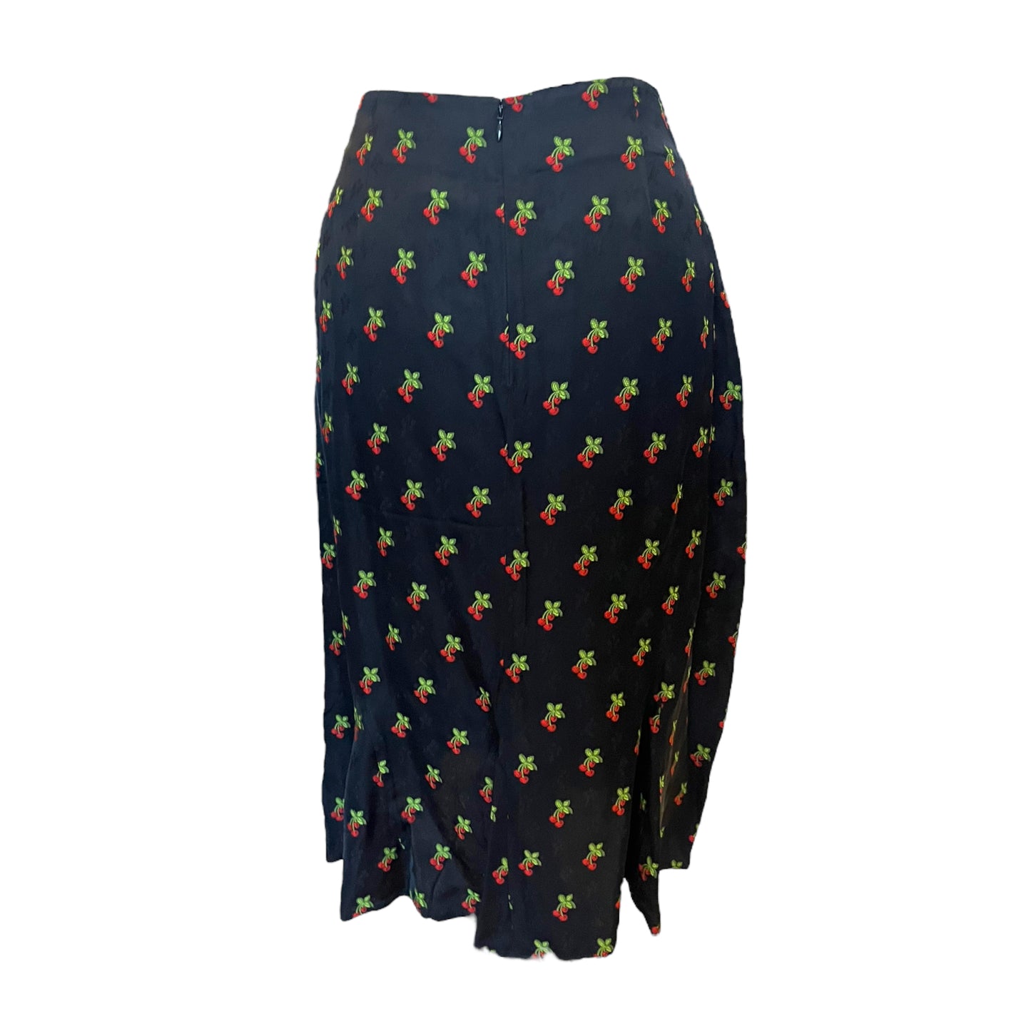 NEW Kitri Black Cherry Print Midi Skirt