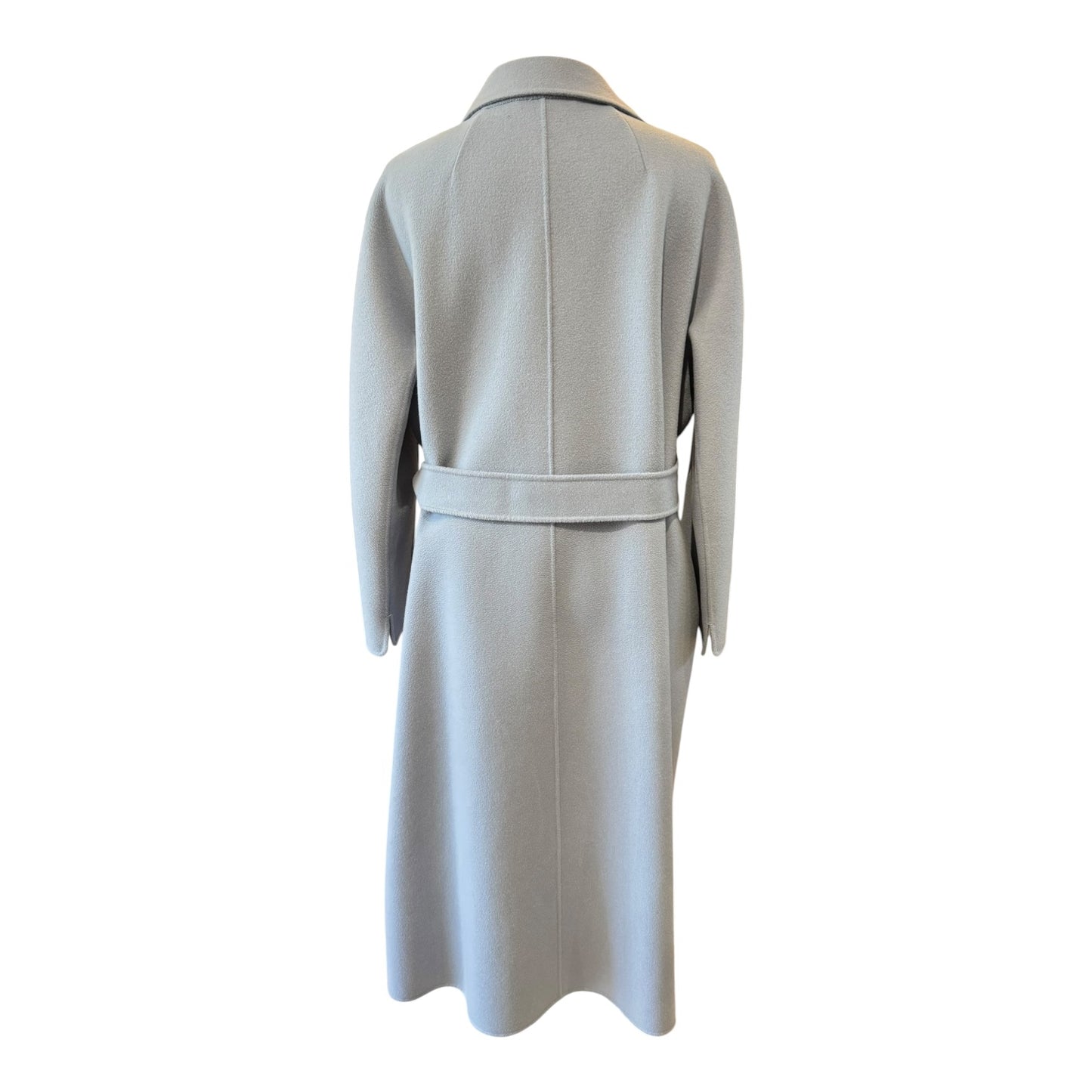 S Max Mara Messi Coat in Blue Grey - 12