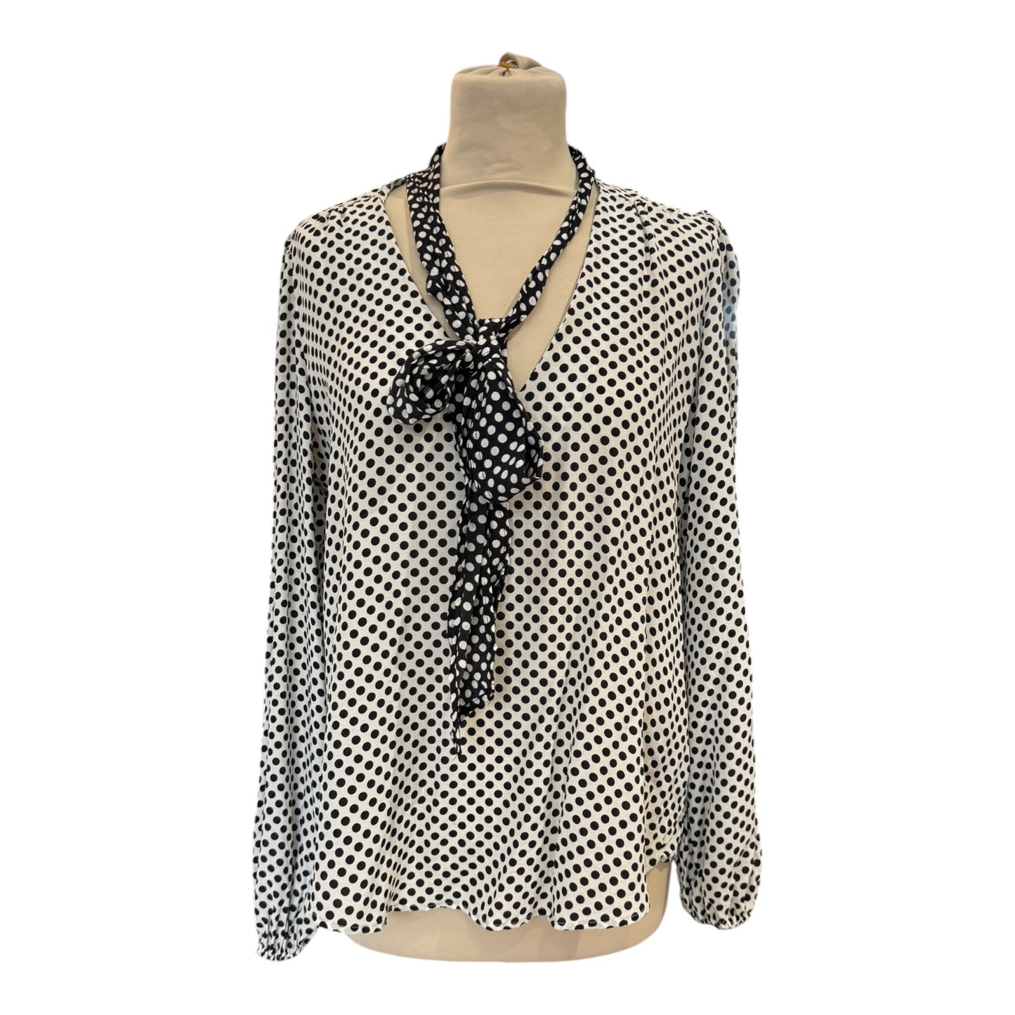 Rixo Polka Dot Silk Blouse - 14