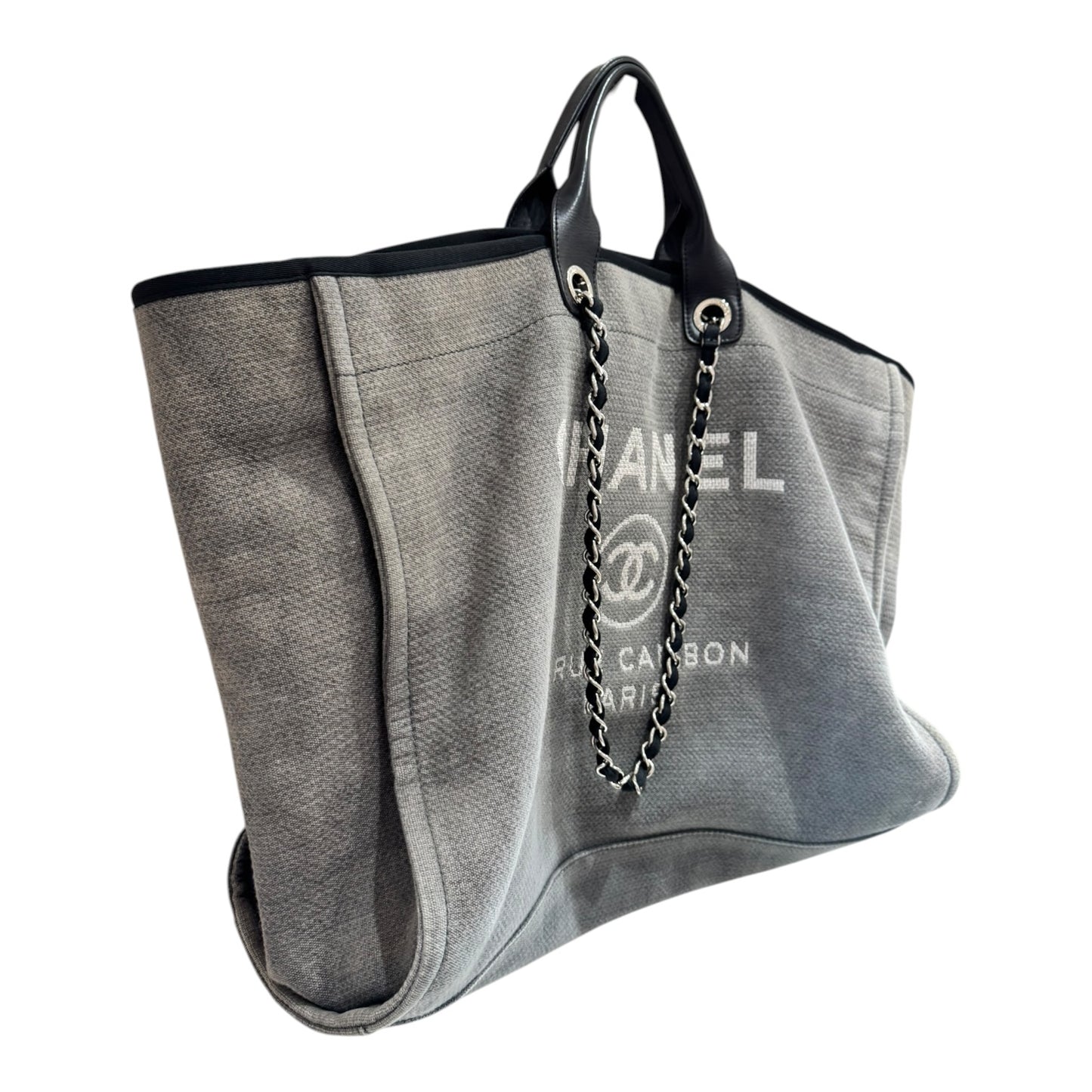 Chanel Deauville  Canvas Tote Bag