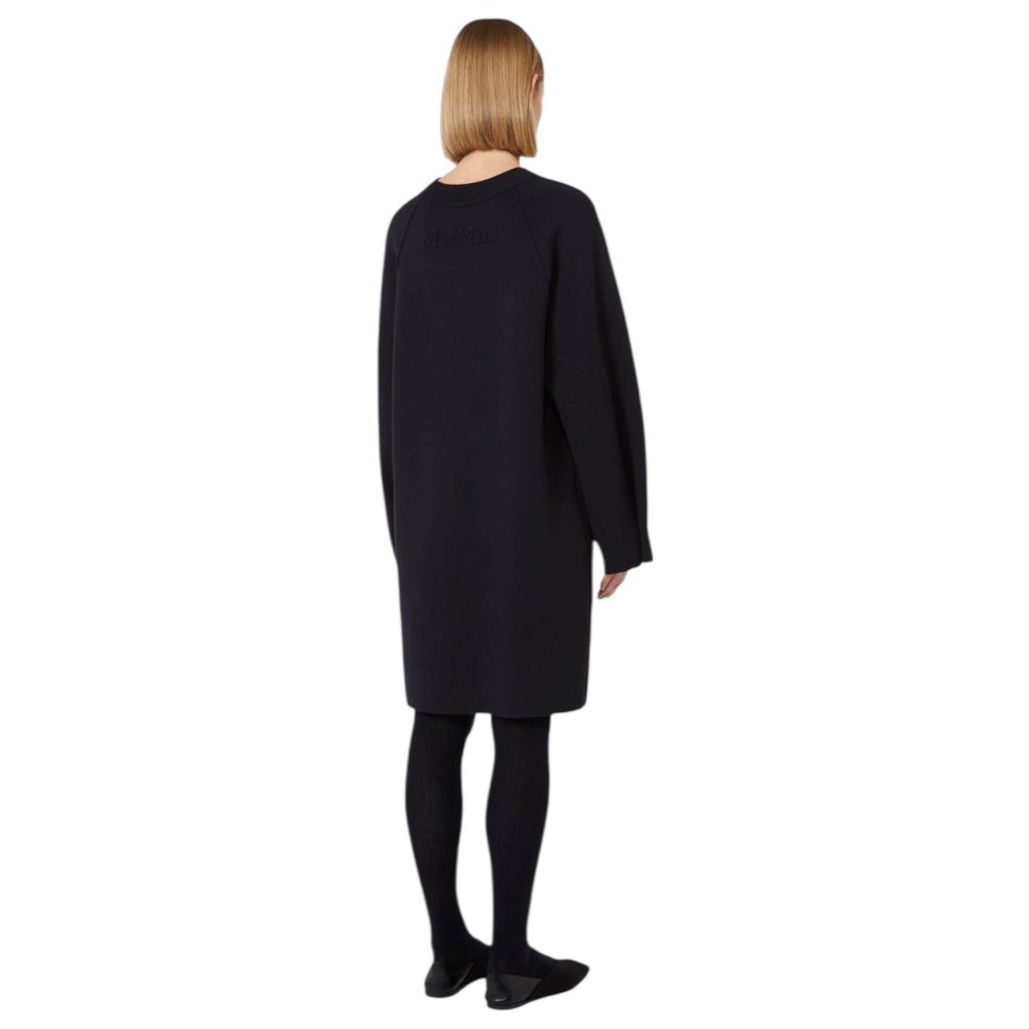 Max Mara Navy Wool Blend Dress - 12