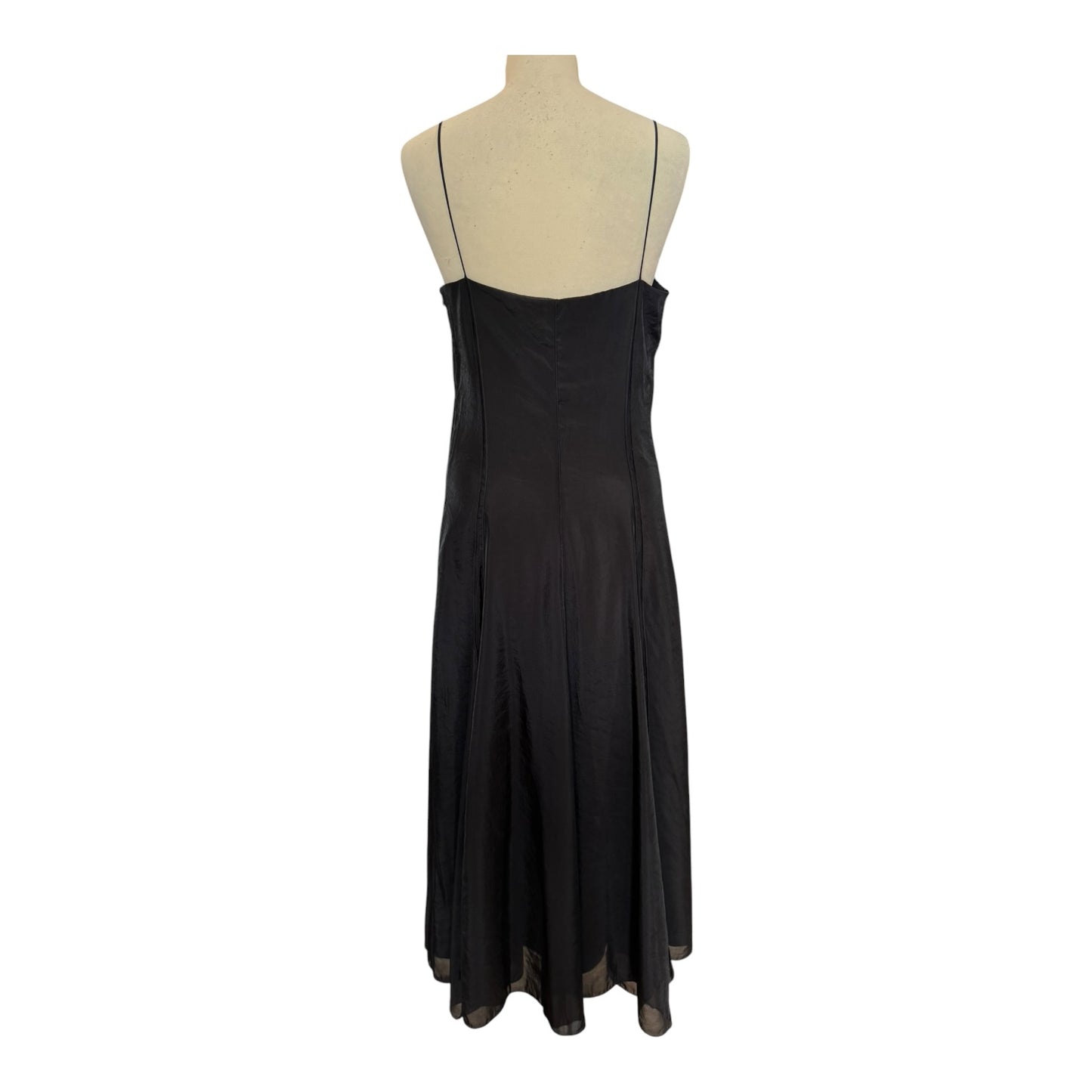 Massimo Dutti Black Midi Dress - 10
