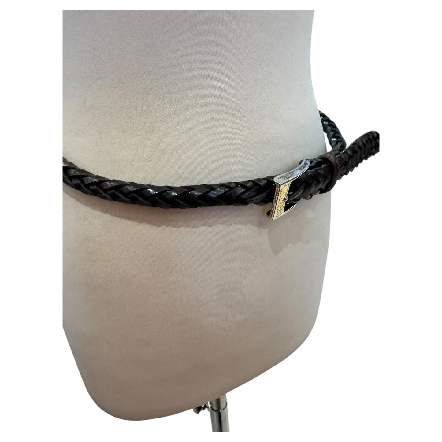 Mulberry Brown Woven Belt