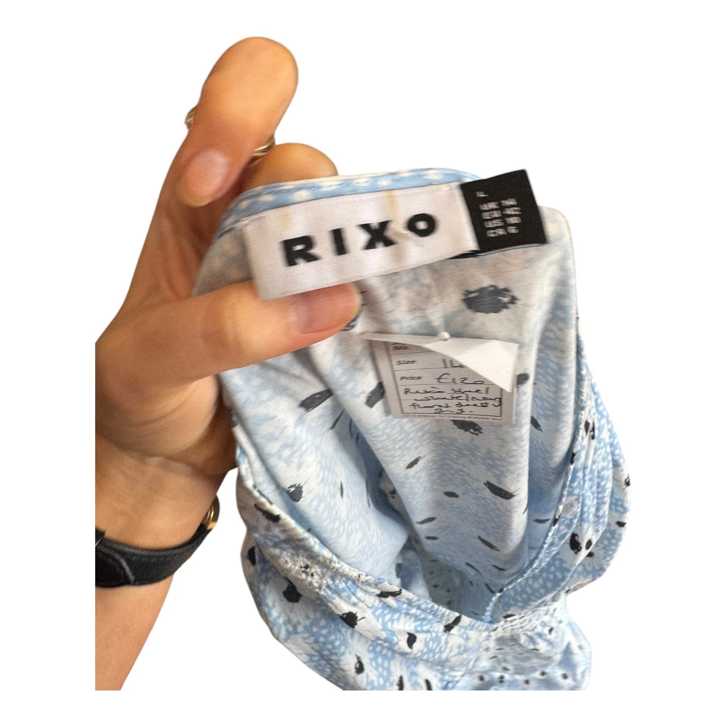 Rixo Sabi Blue Floral Print Dress - 14