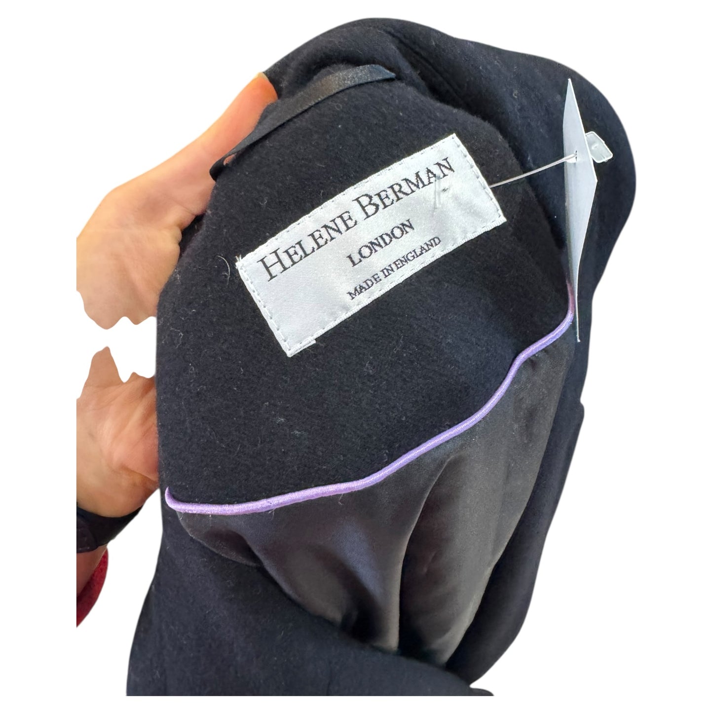 Helene Berman Black 100% Wool Coat - 14