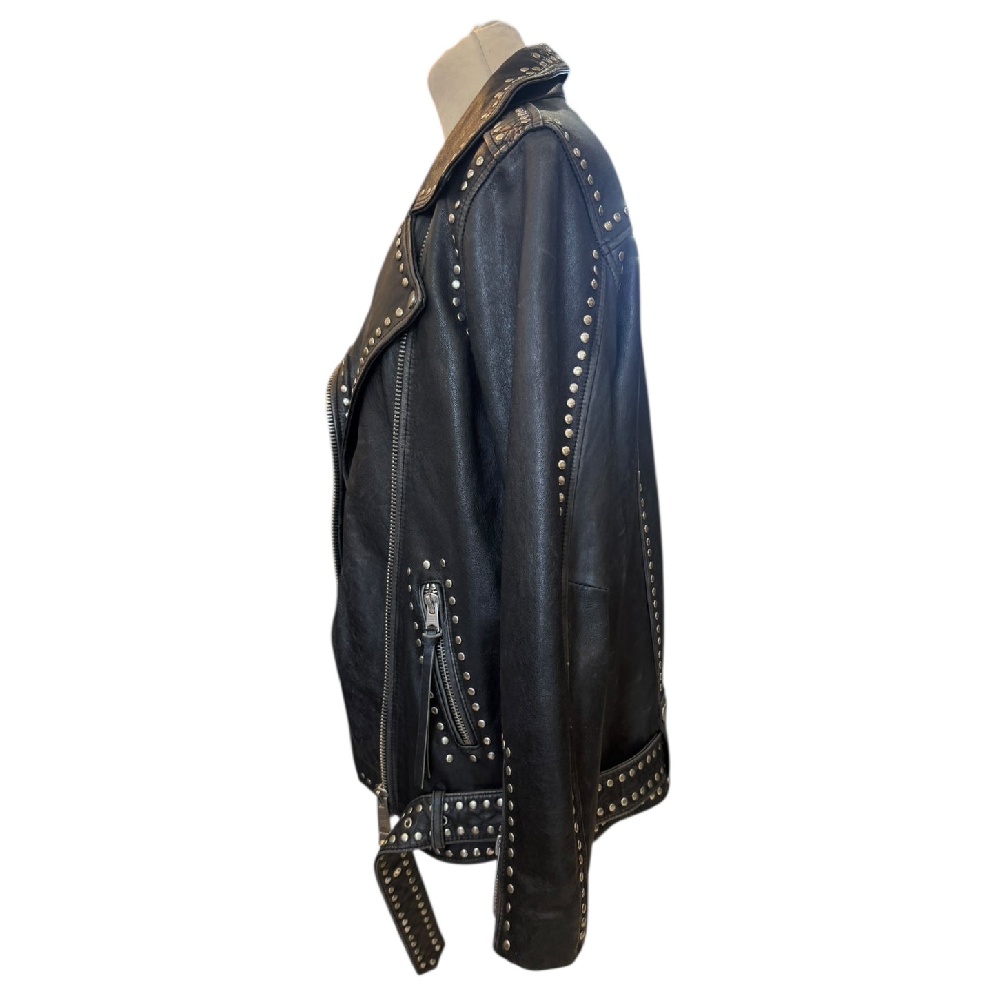 All Saints Billie Studded Biker Jacket - 10/12