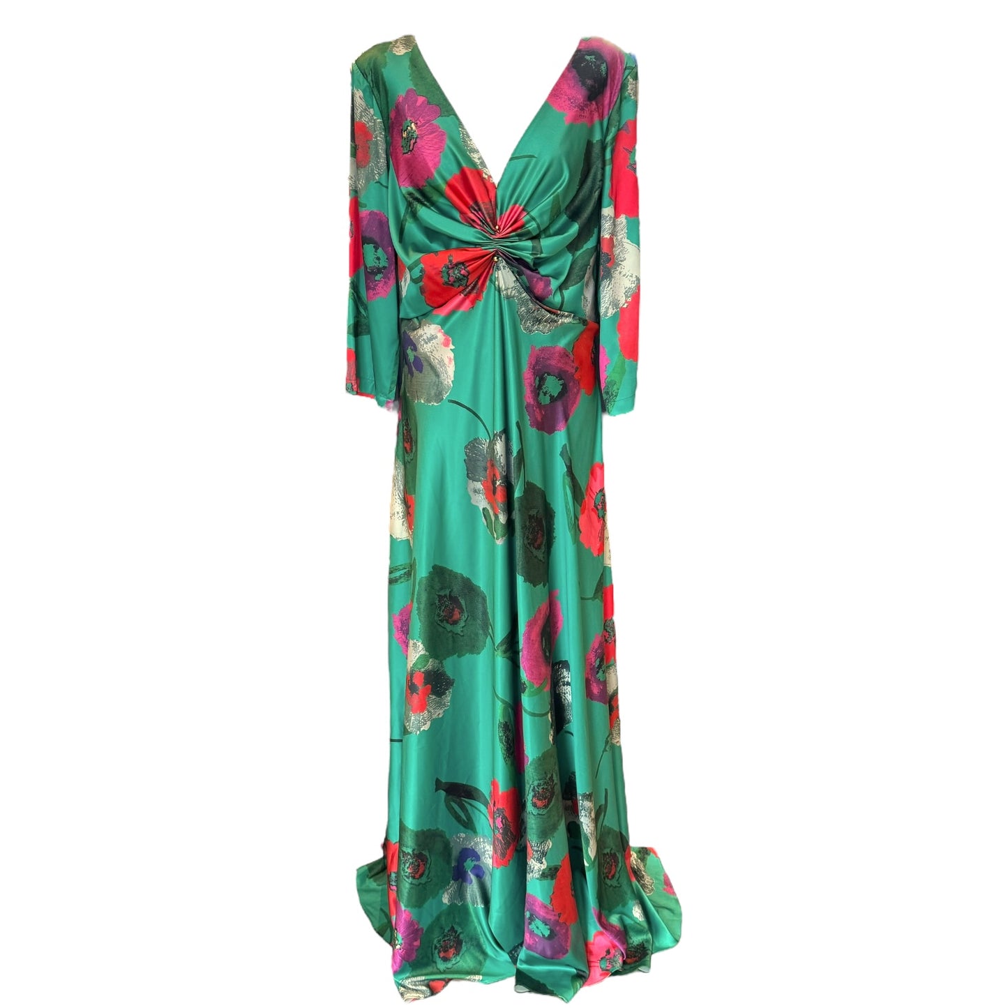 Carla Ruiz Green Floral Dress - 18/20