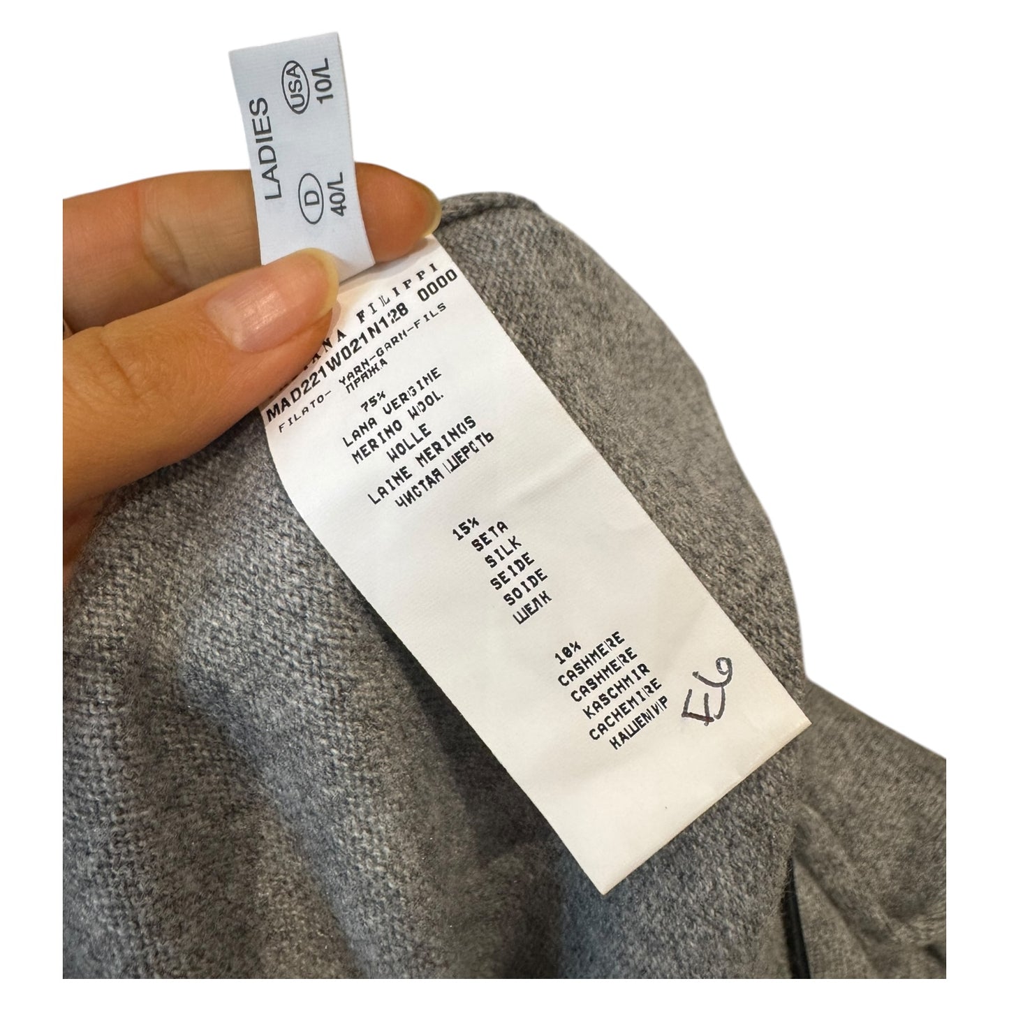 Fabiana Filippi Grey Hooded Zipped Cardigan - 14